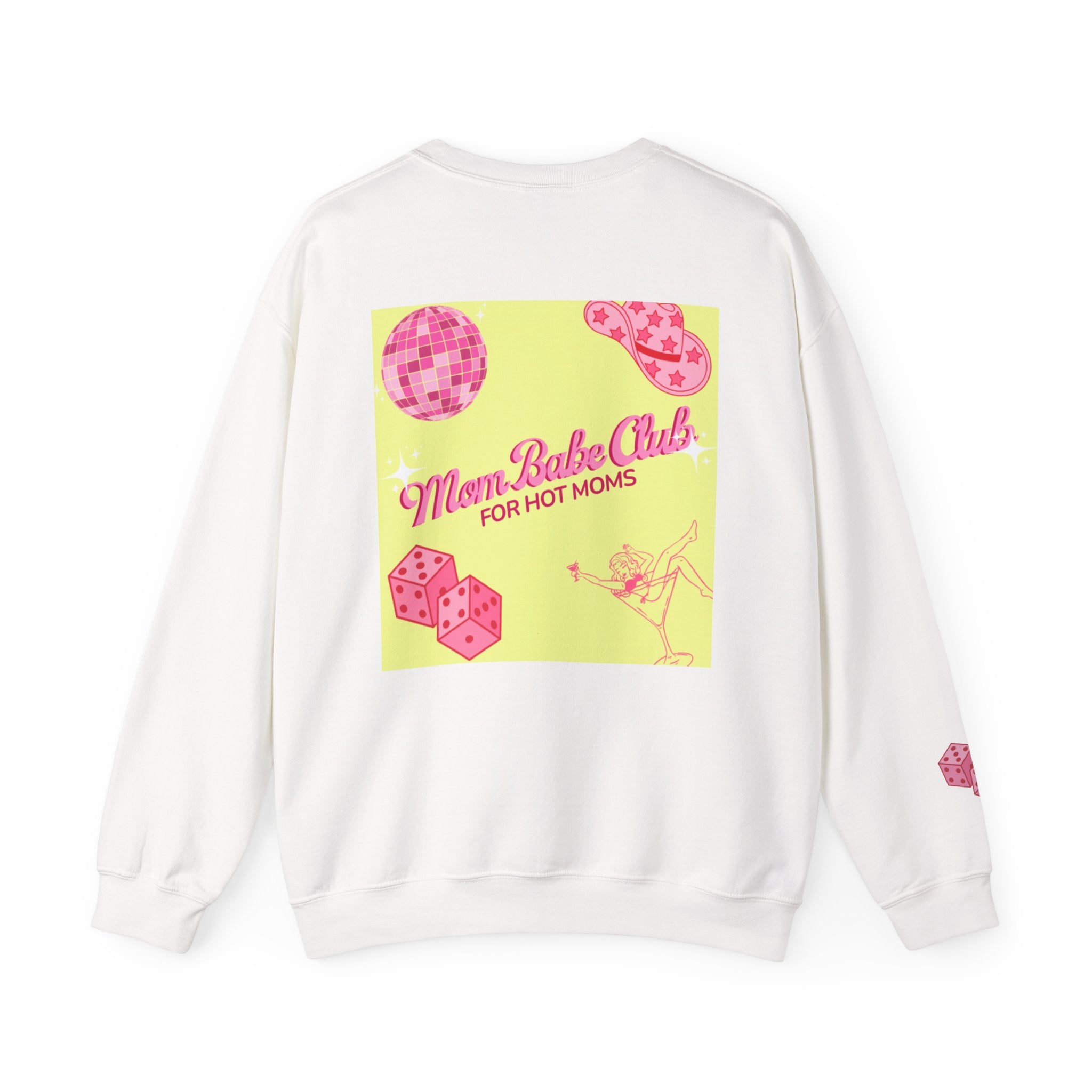Mom Babe Club - For Hot Moms — Pink Graphic Sweatshirt