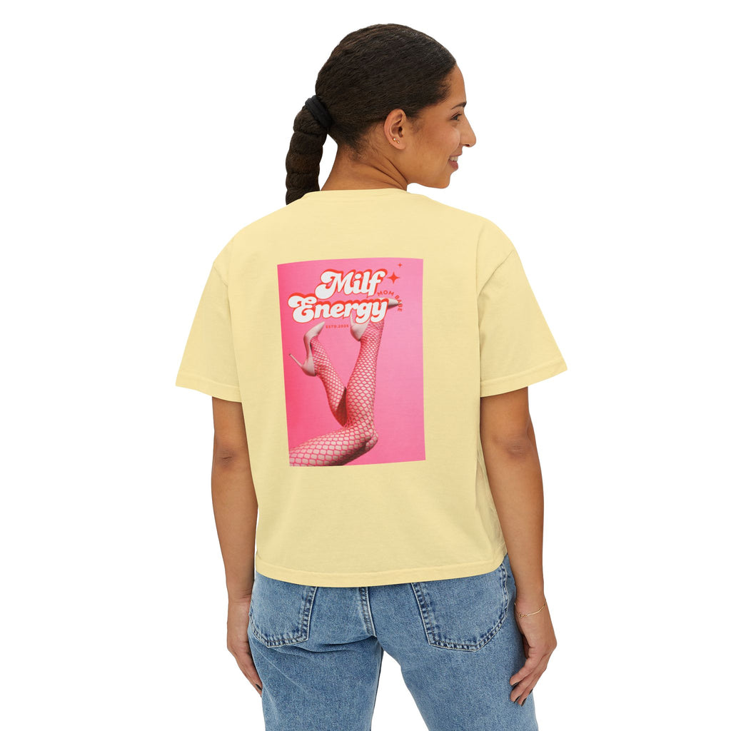 MILF Energy Mom Babe — Fishnet Graphic Tee
