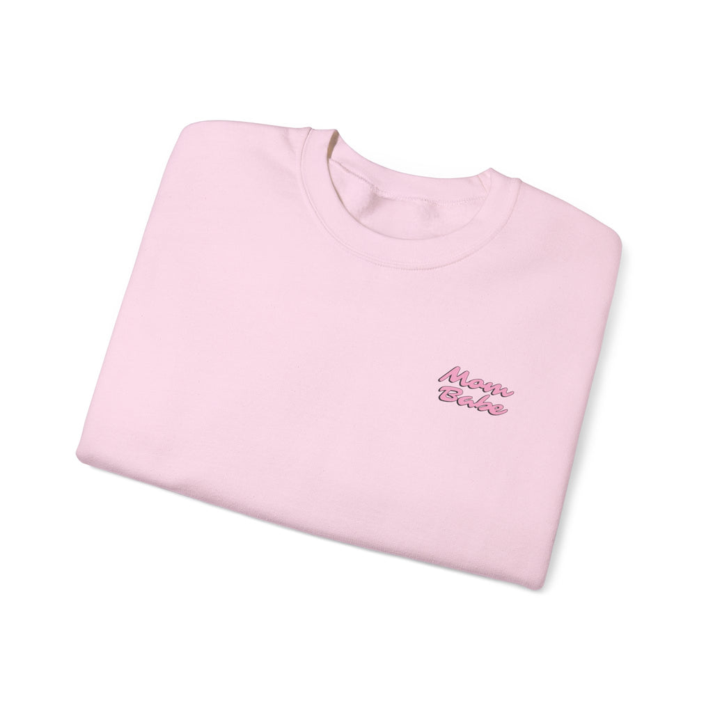 Mom Babe For Hot Moms - Checkered Graphic Sweatshirt