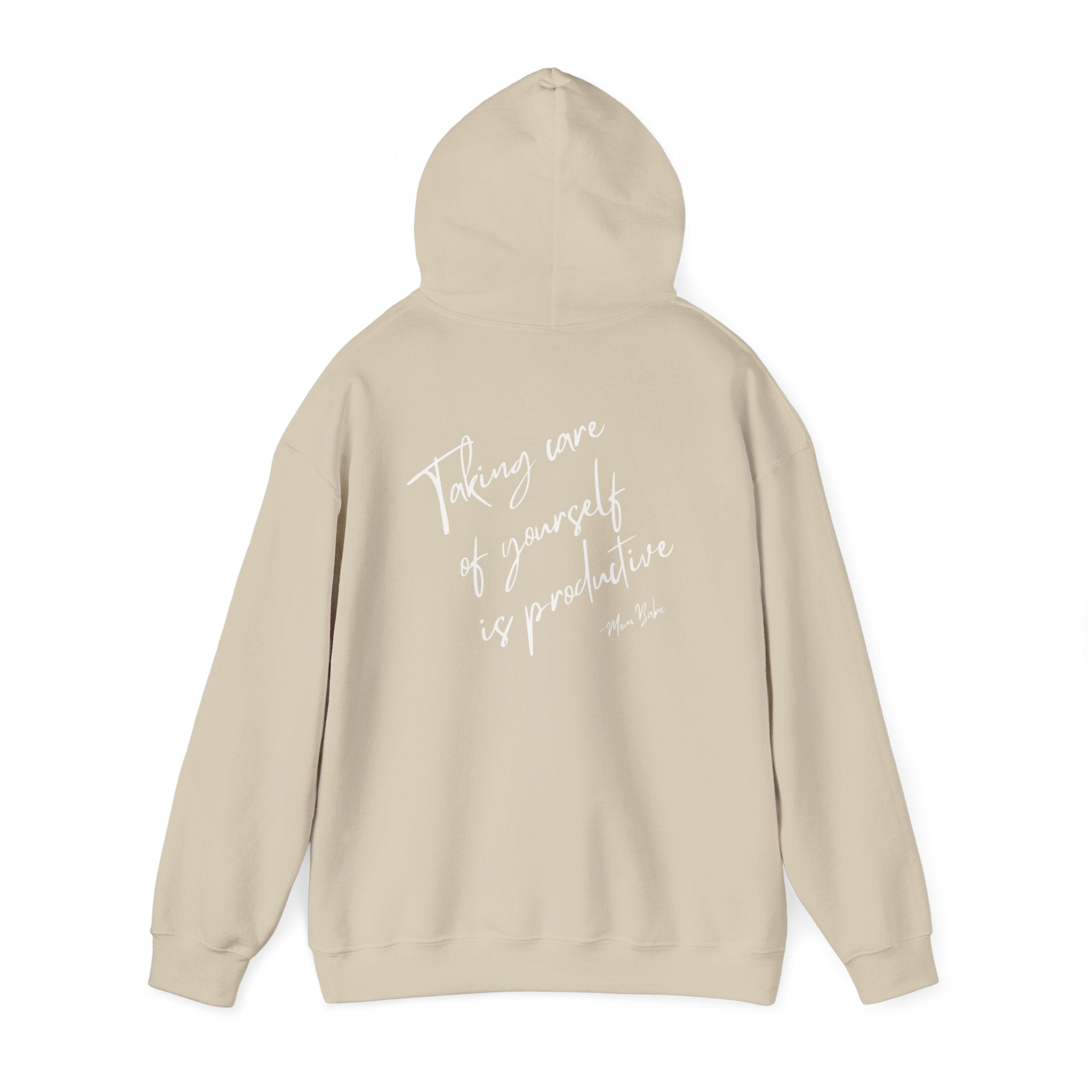 Taking Care  Of Yourself Is Productive - Script Graphic Hoodie