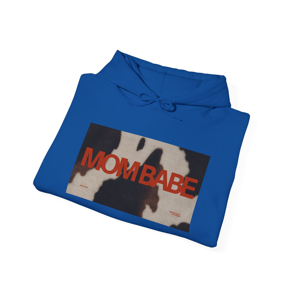 Mom Babe — Cowhide Graphic Hoodie