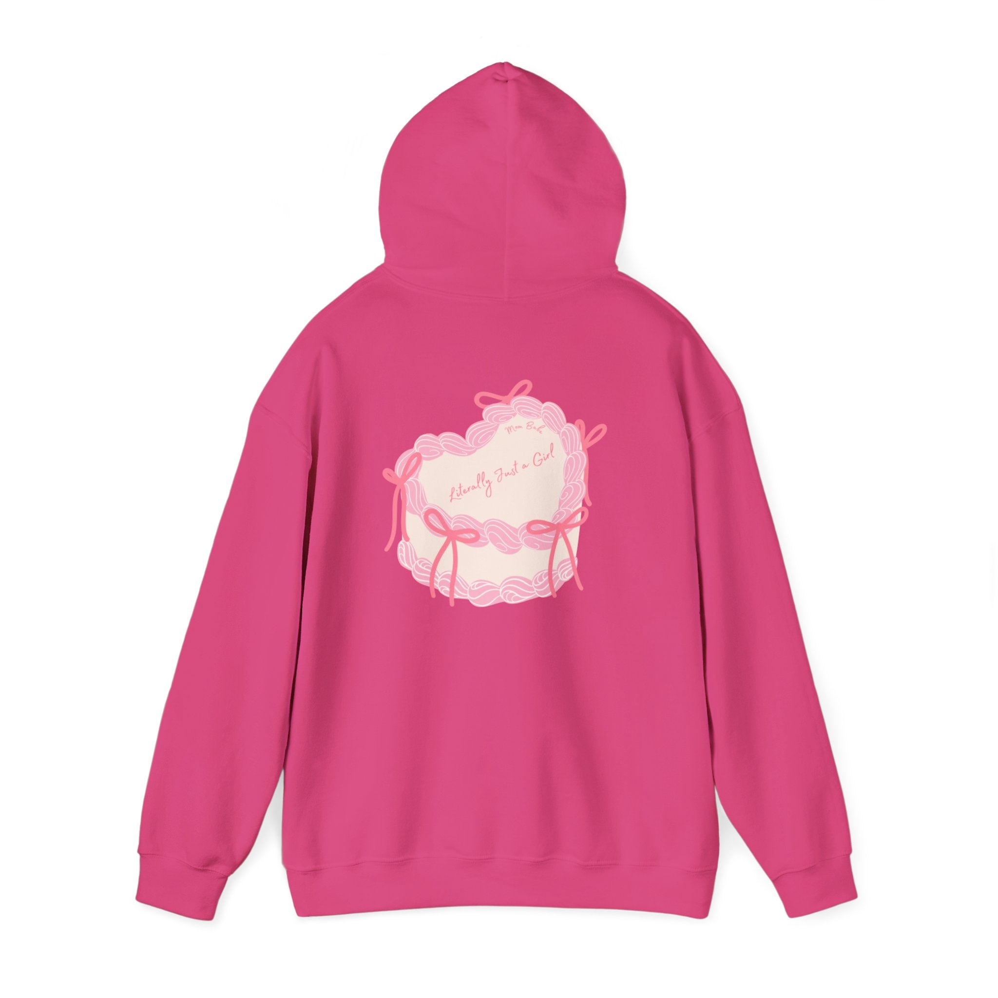 Mom Babe Literally Just a Girl - Cake Graphic Hoodie