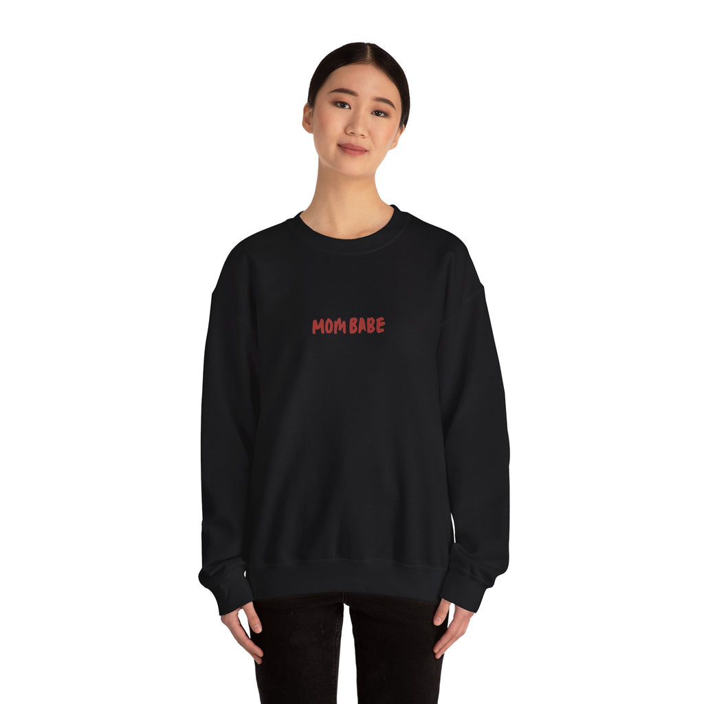 All Mom Babes Need - Graphic Check Sweatshirt