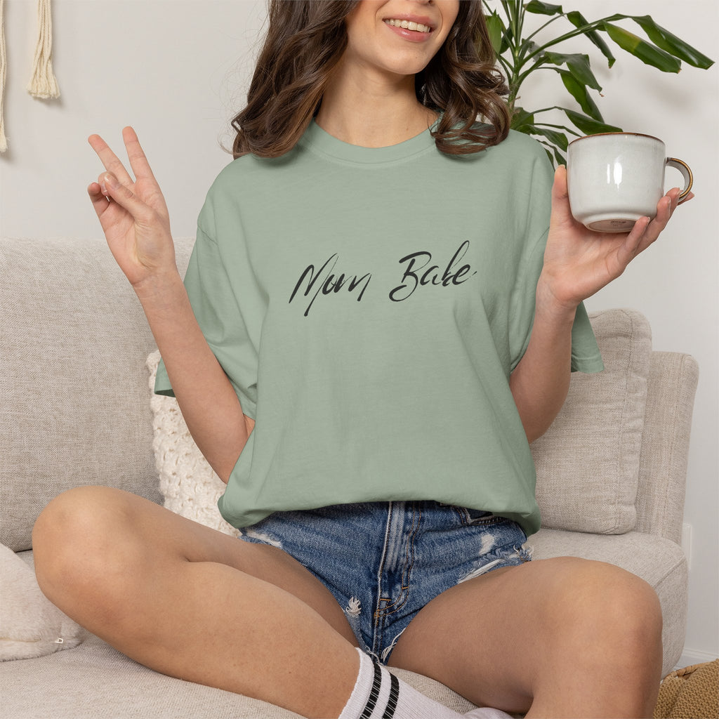 Fit Mom Social Club - Mom Babe Tee Black
