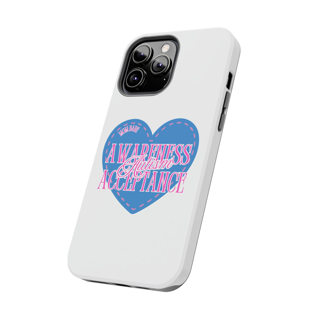 Autism Awareness and Acceptance — Stitched Heart Phone Case