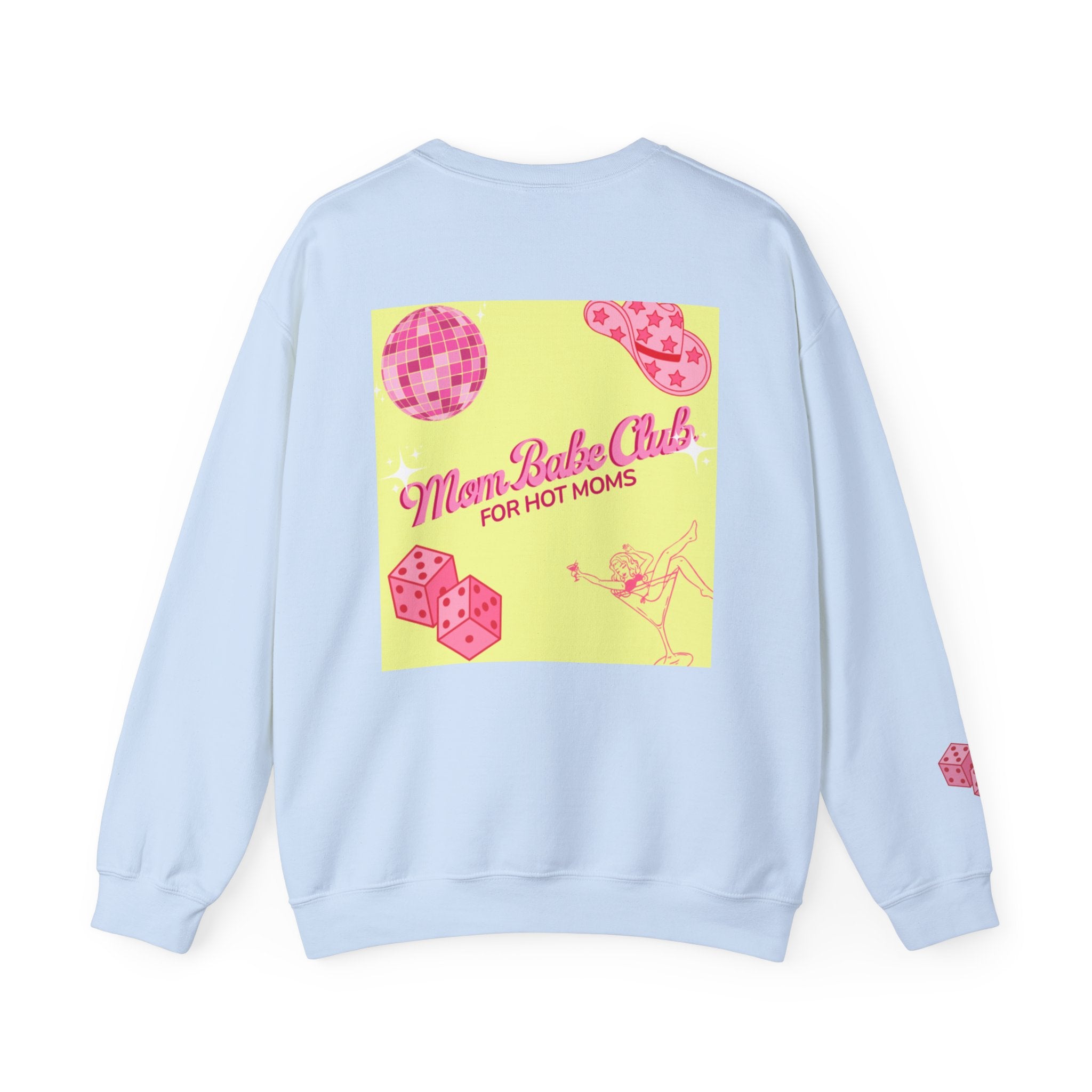 Mom Babe Club - For Hot Moms — Pink Graphic Sweatshirt