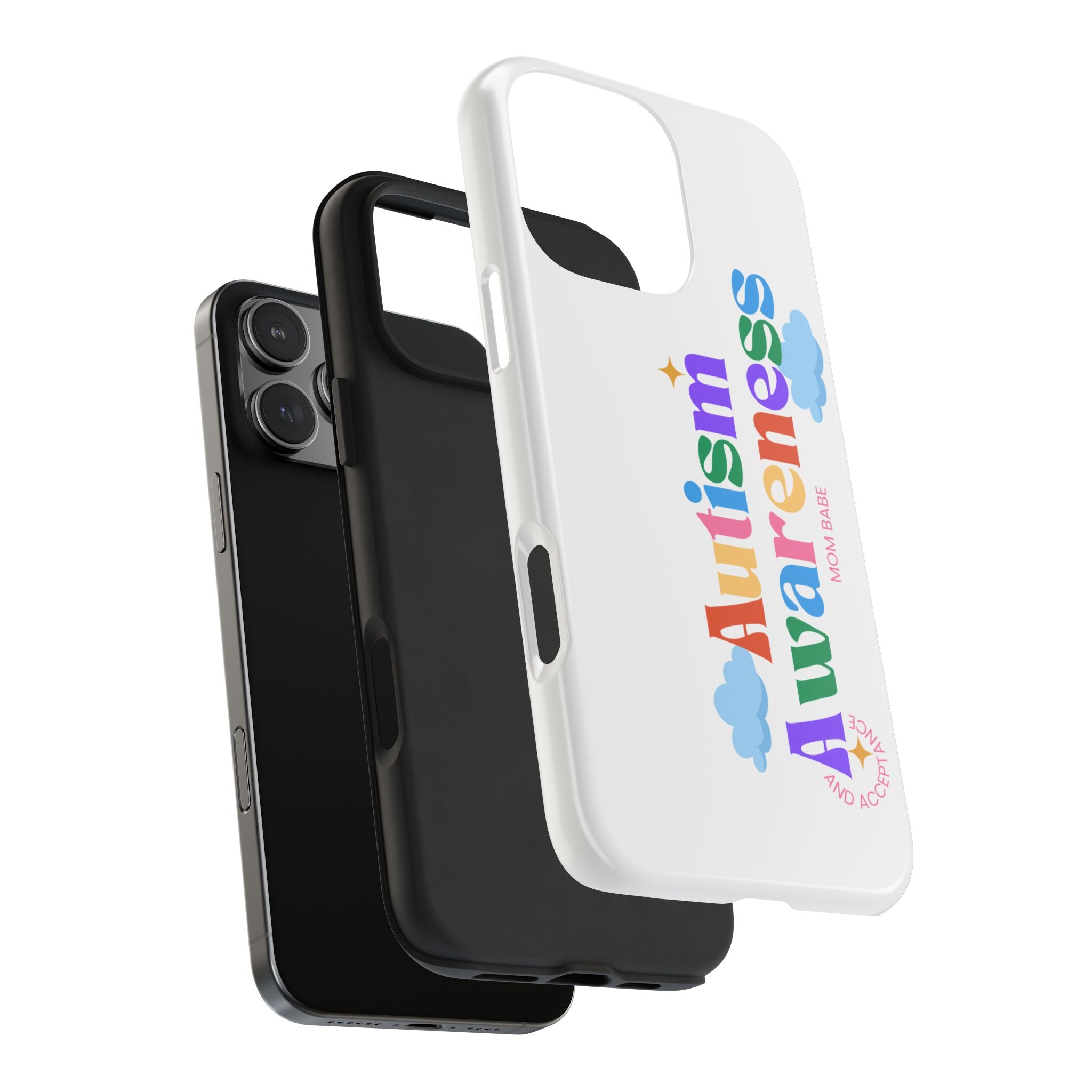 Copy of Autism Awareness and Acceptance — Checkered Heart Phone Case