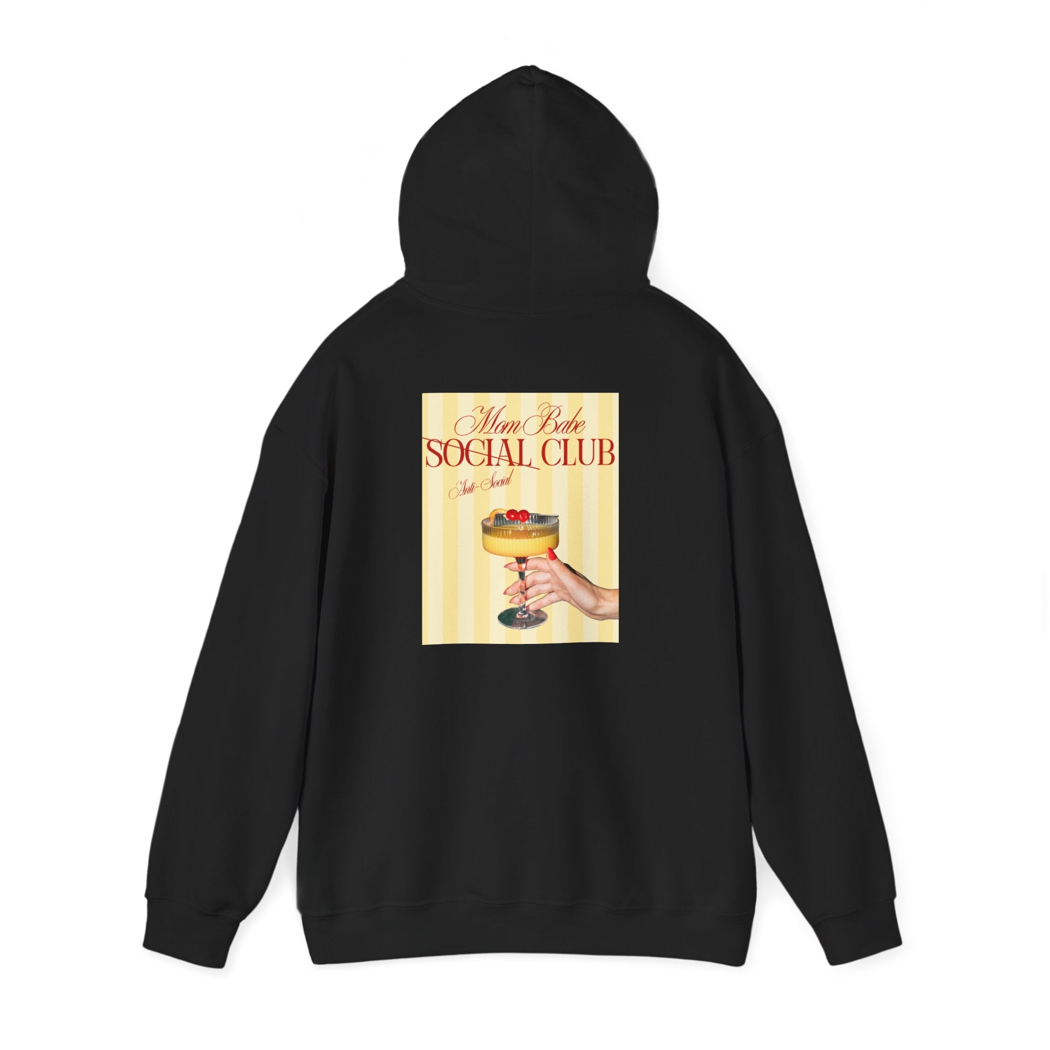 Mom Babe Anti-Social Club - Cocktail Graphic Hoodie