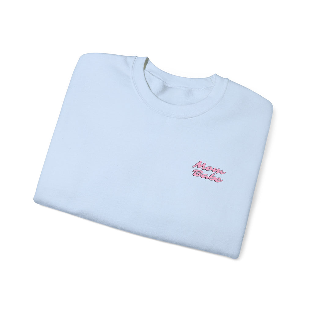 Mom Babe For Hot Moms - Checkered Graphic Sweatshirt