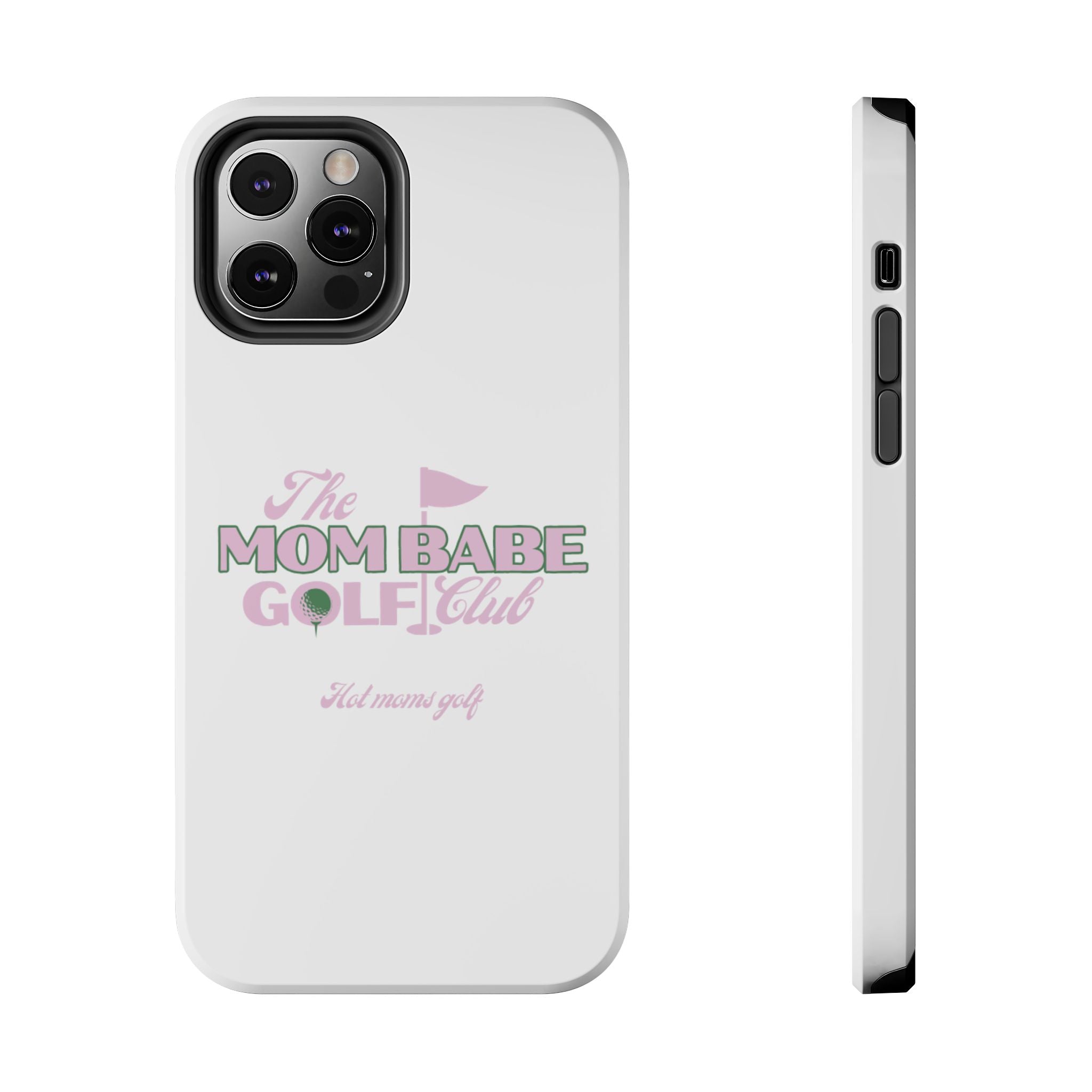 The Mom Babe Golf Club - Pink Vintage Golf Tough Phone Case