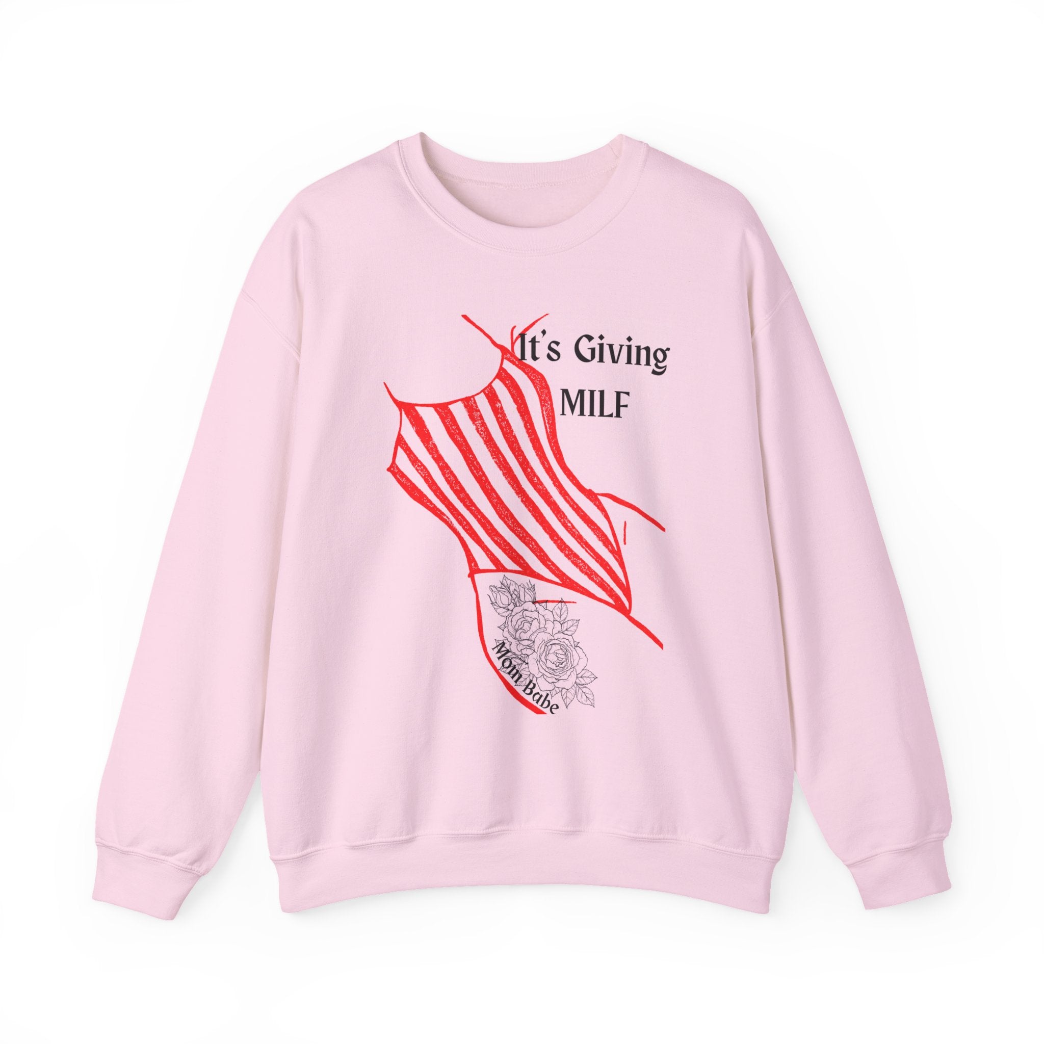 It's Giving MILF Mom Babe - Bathing Suit Graphic Sweatshirt