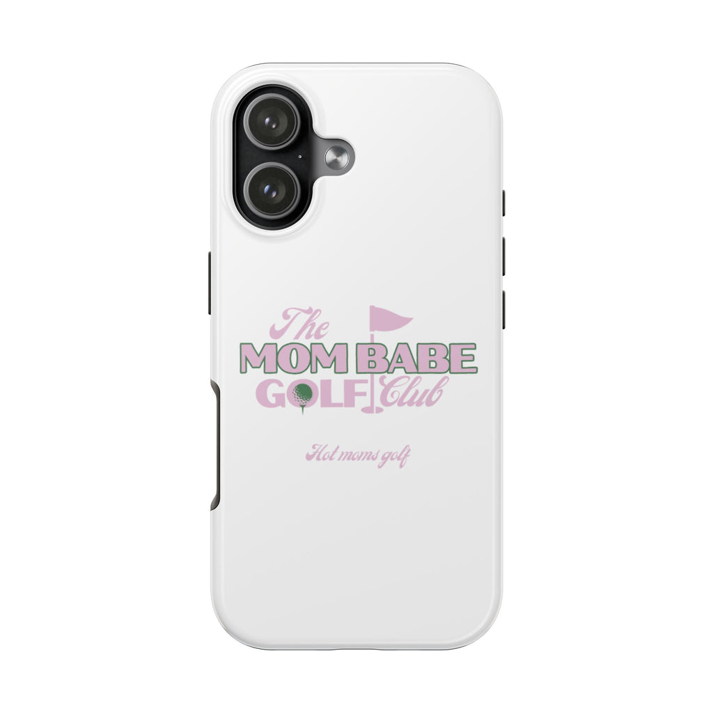 The Mom Babe Golf Club - Pink Vintage Golf Tough Phone Case