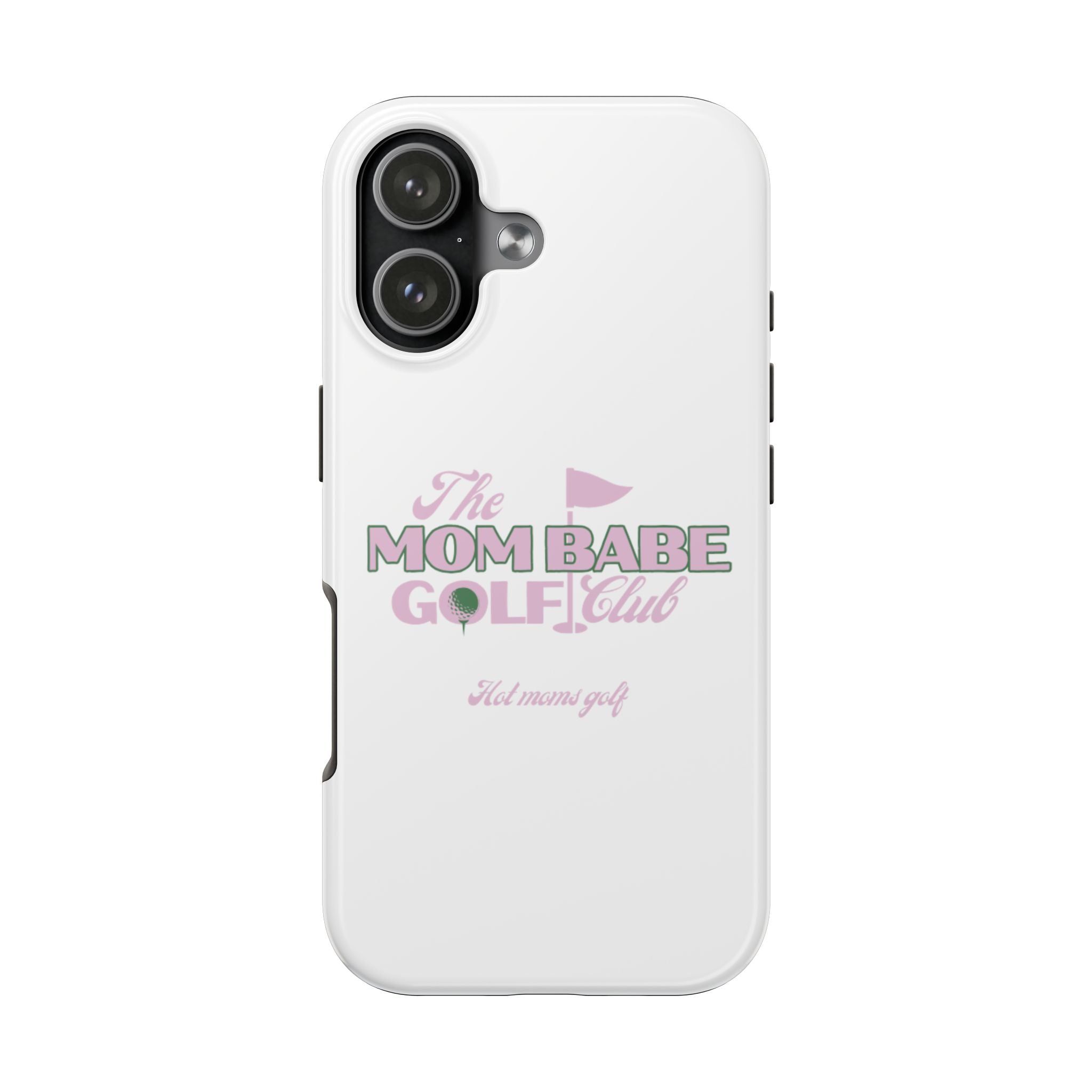 The Mom Babe Golf Club - Pink Vintage Golf Tough Phone Case