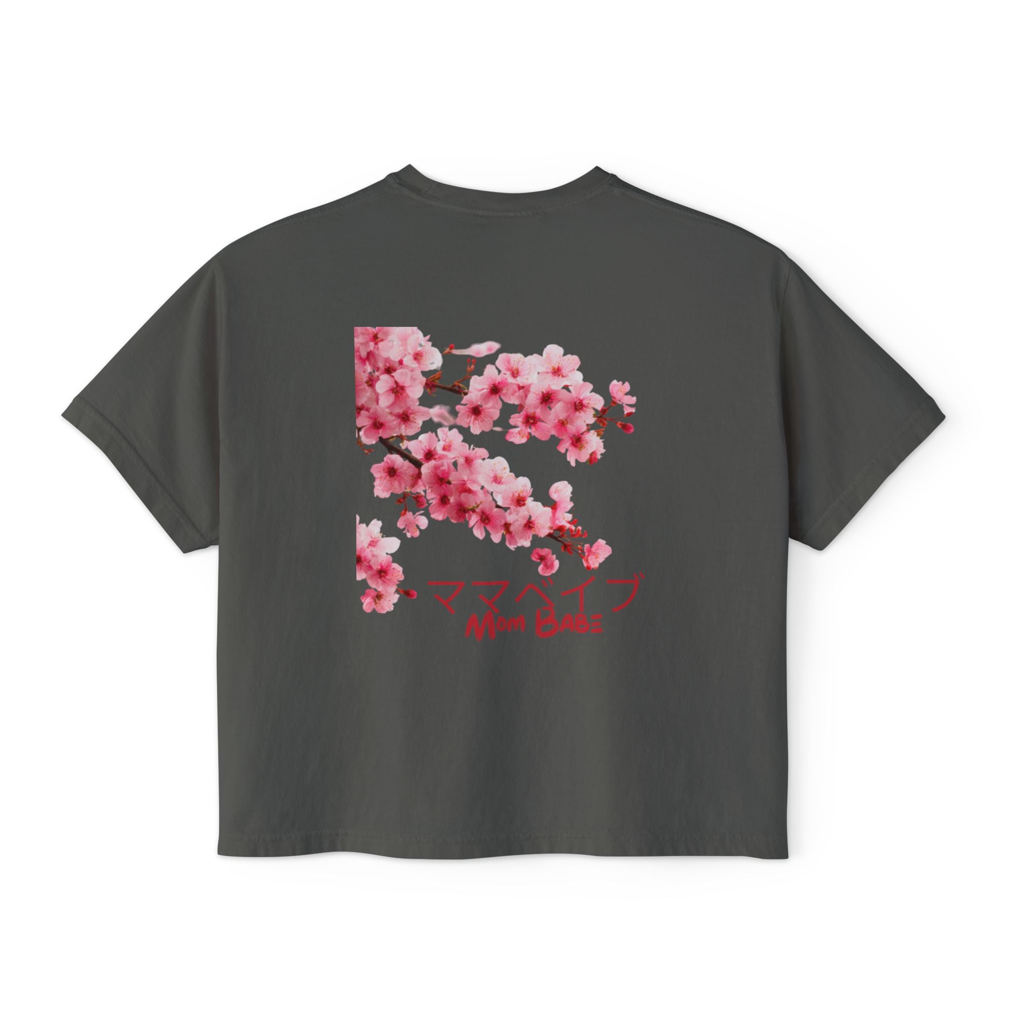 Mom Babe Cherry Blossom - Japanese Kanji Tee
