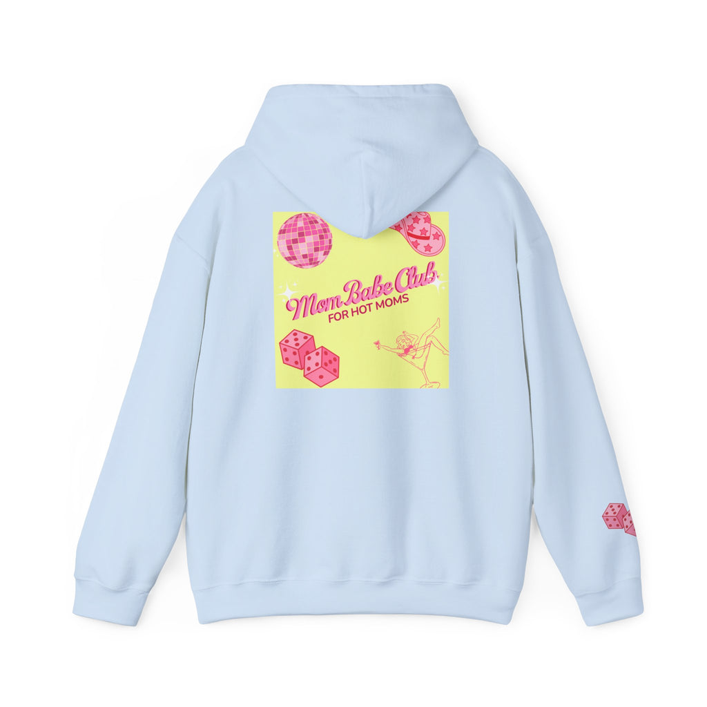 Mom Babe Club - For Hot Moms — Pink Graphic Hoodie