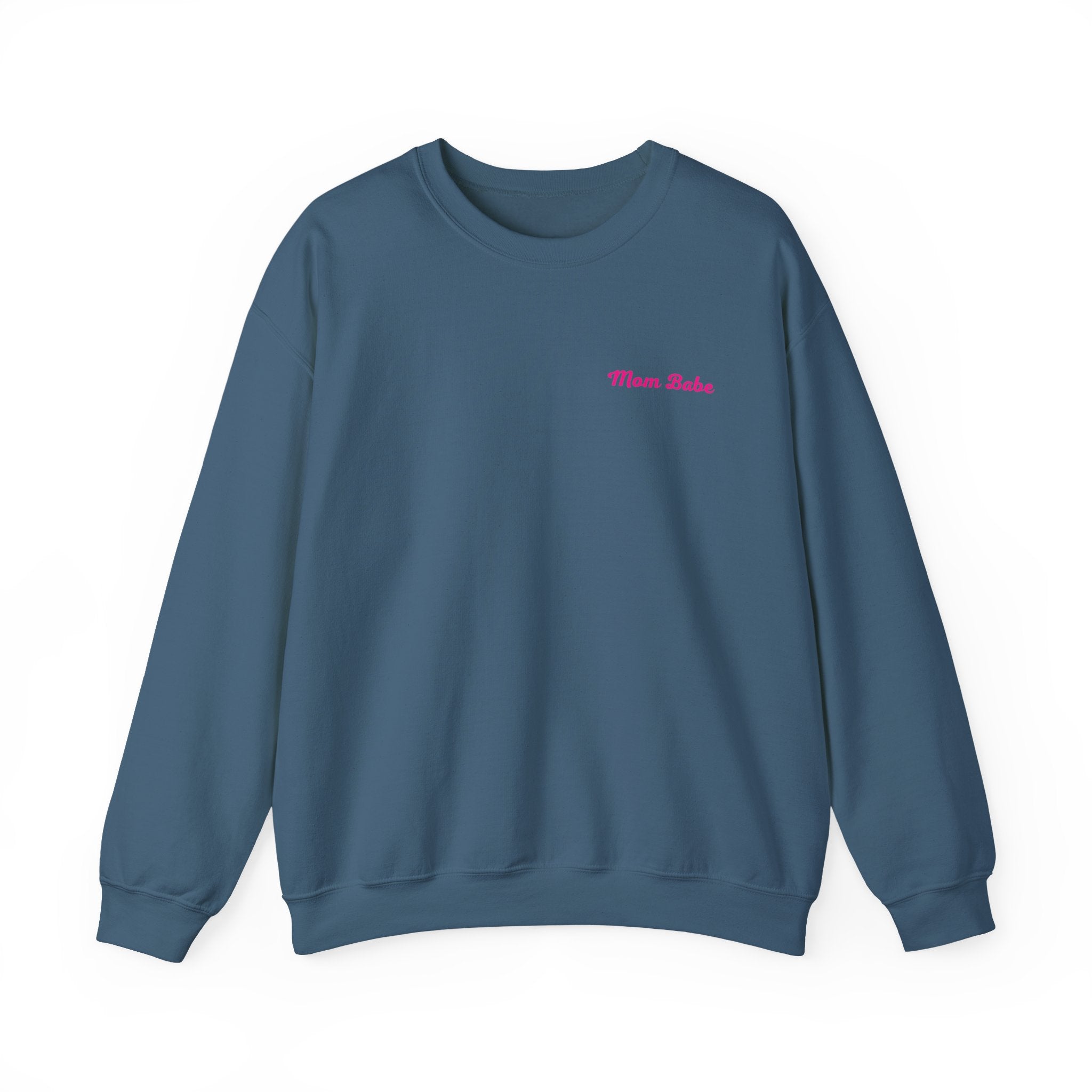 Mom Babe For Hot Moms — Pink Heart Drip Graphic Sweatshirt