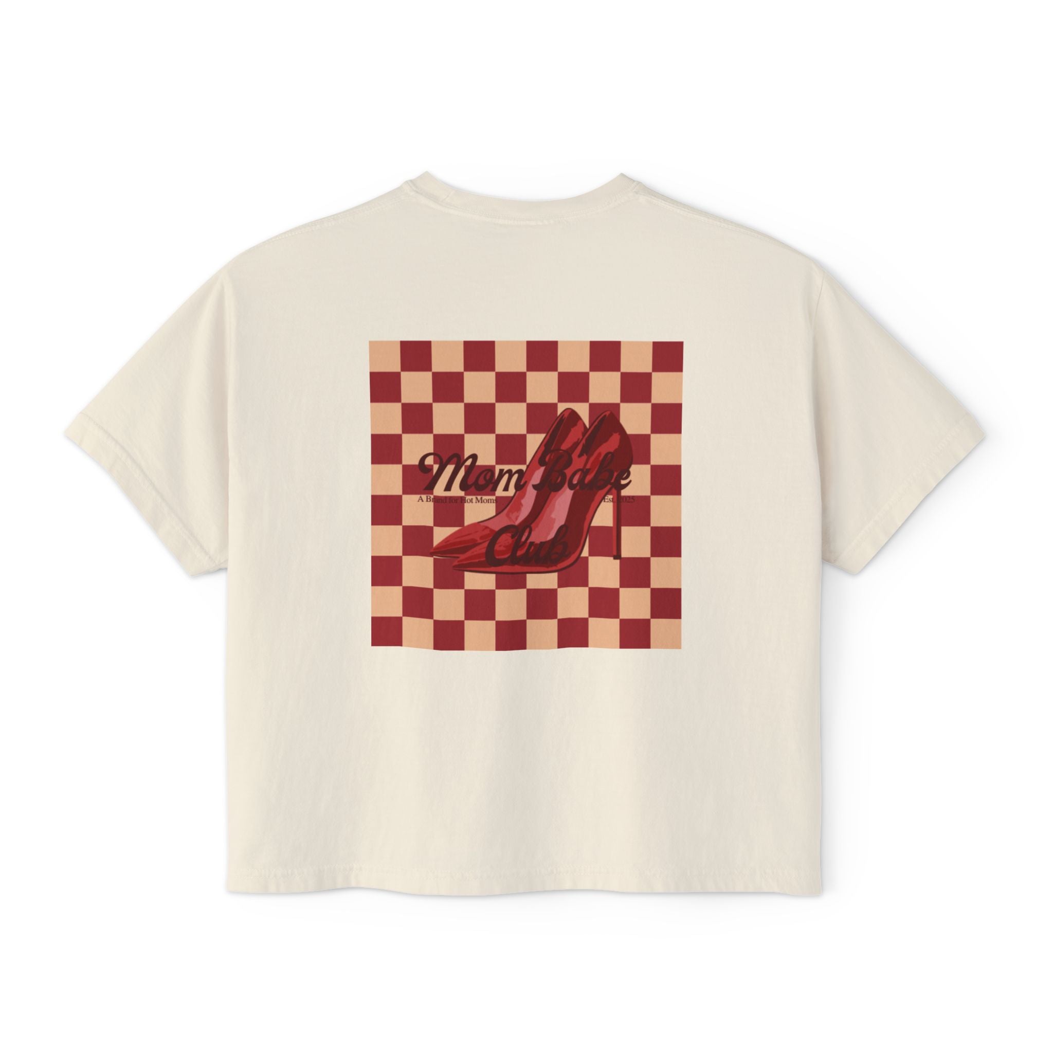 Mom Babe Club - For Hot Moms  Heel Graphic Tee