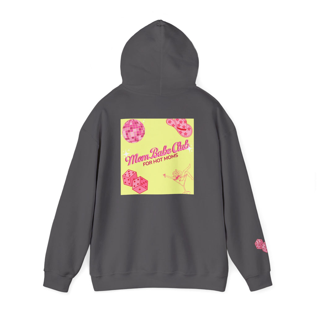 Mom Babe Club - For Hot Moms — Pink Graphic Hoodie