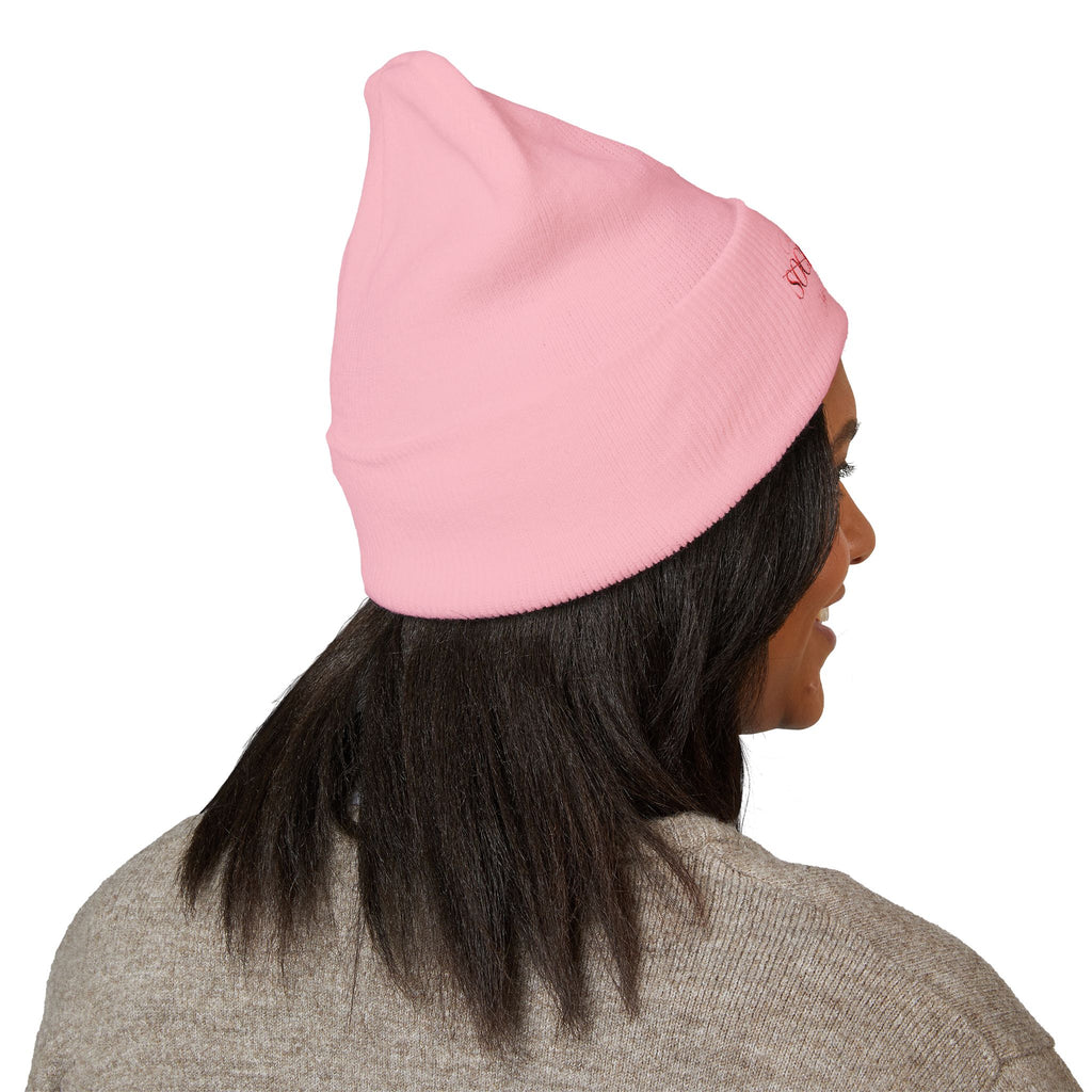 Mom Babe Anti-Social Club Beanie - Red Embroidery