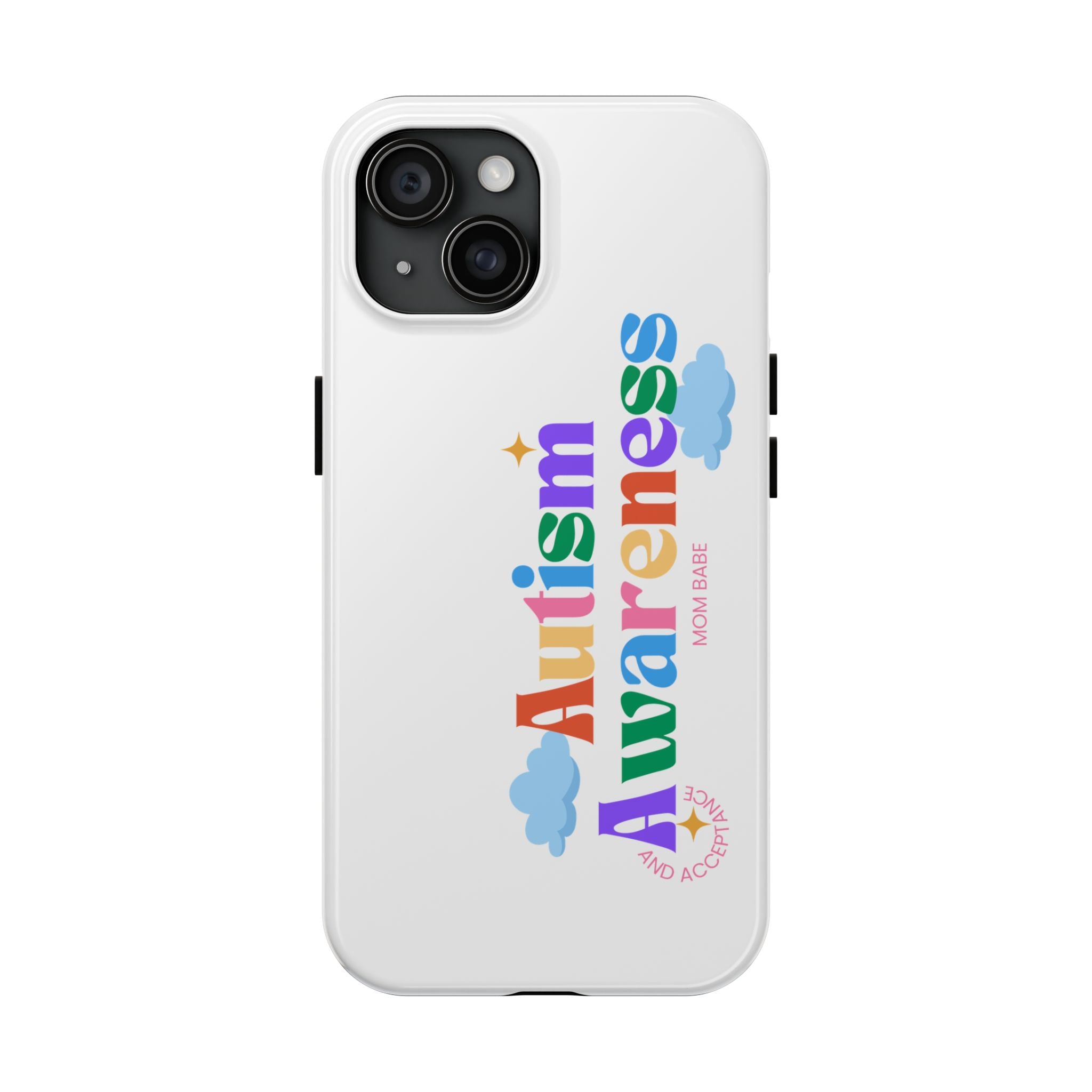 Copy of Autism Awareness and Acceptance — Checkered Heart Phone Case