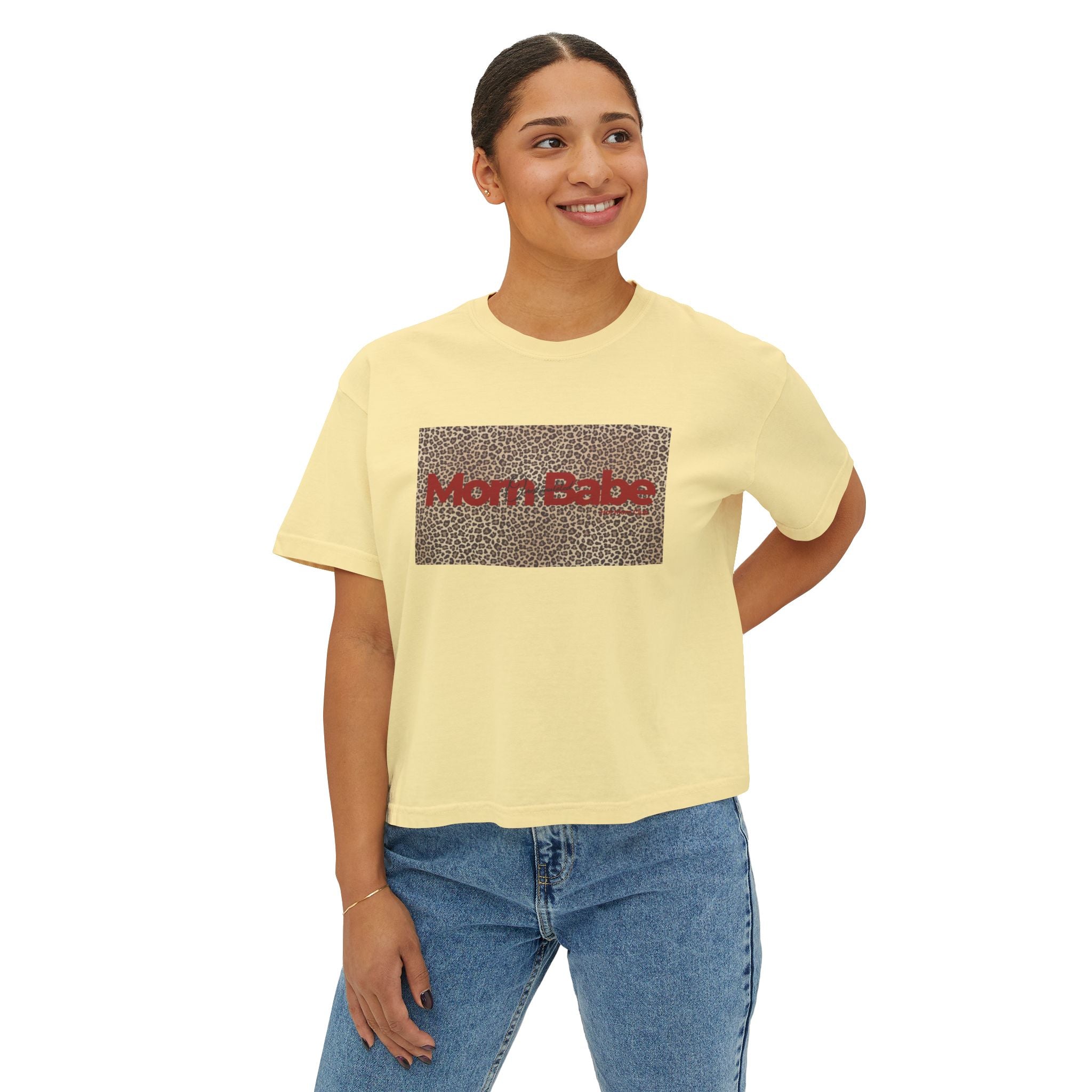 Overstimulated Mom Babe  — Leopard Graphic Tee