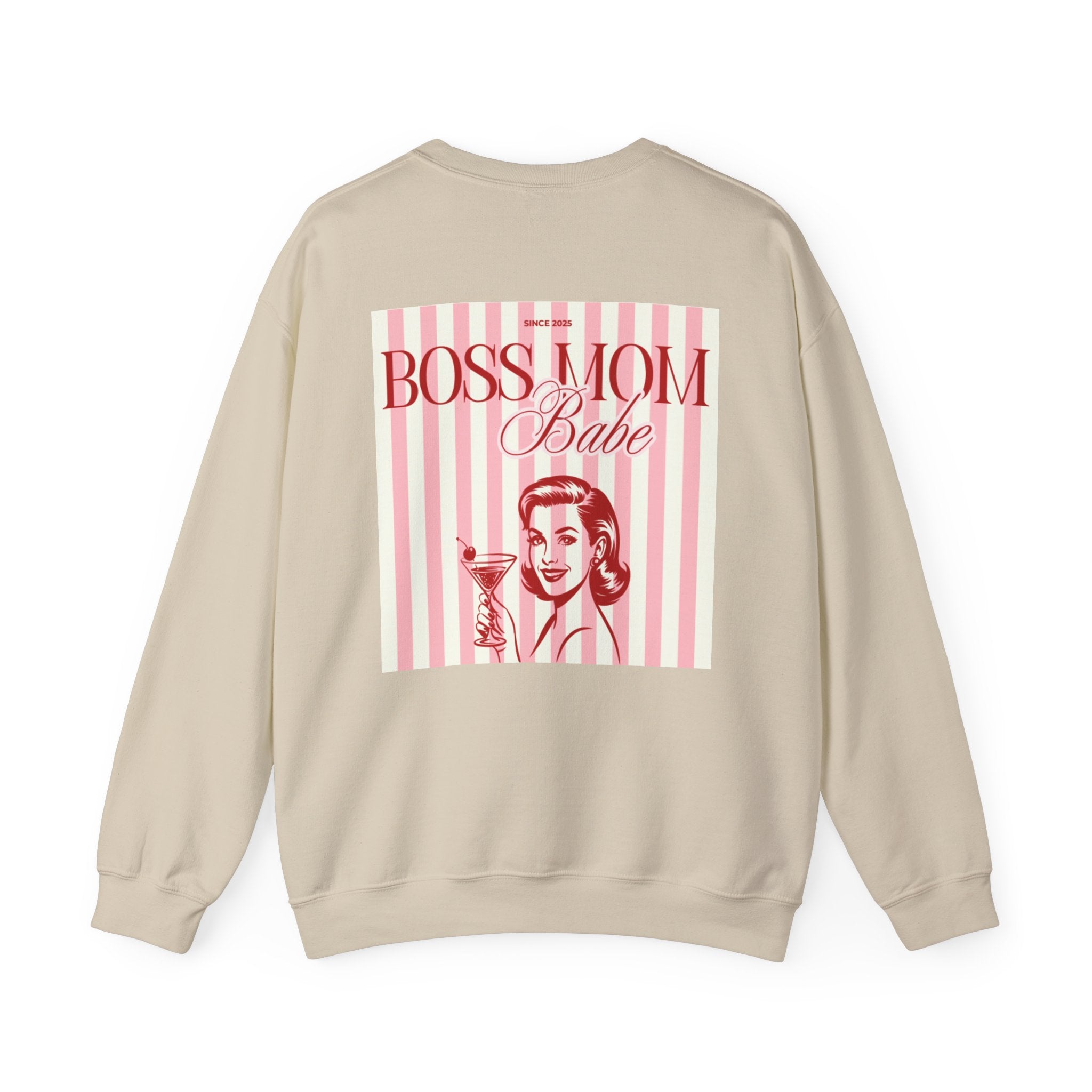 Boss Mom Babe — Vintage Retro Graphic Sweatshirt