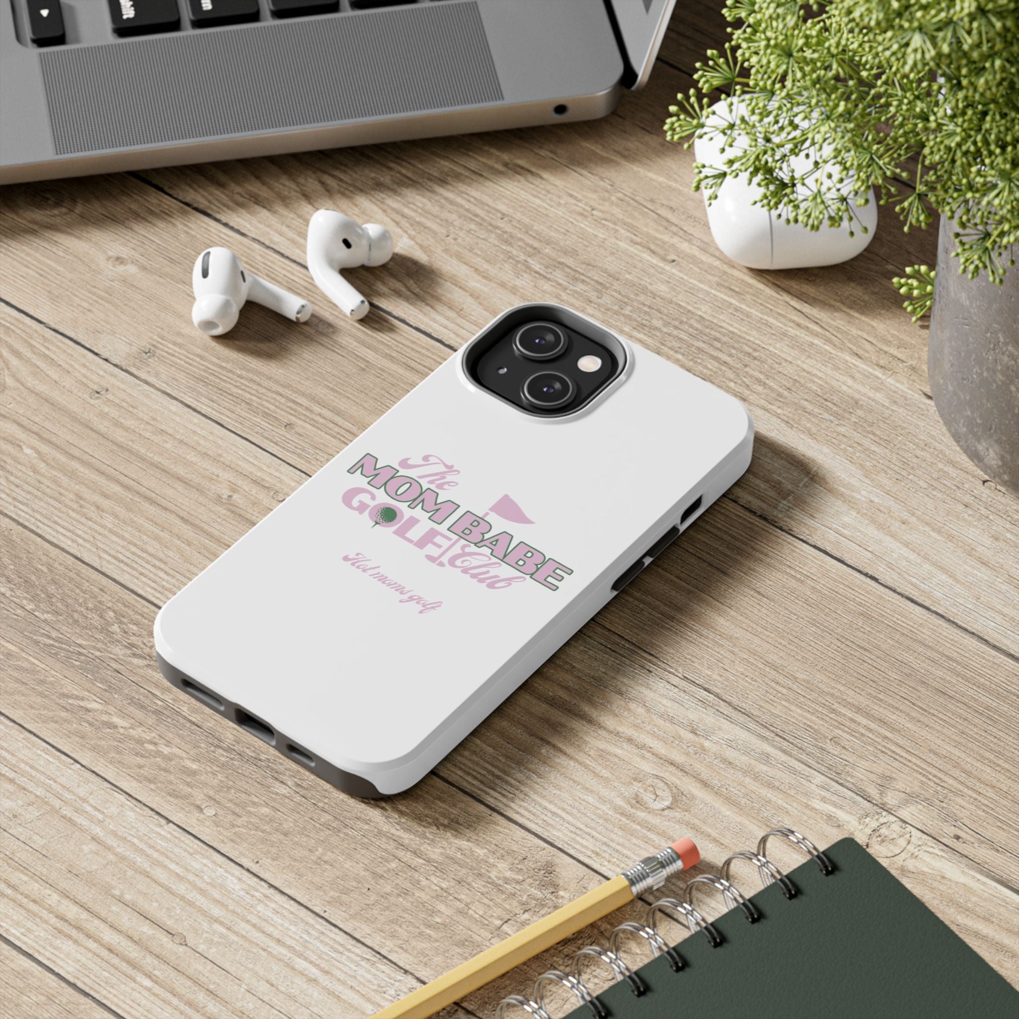 The Mom Babe Golf Club - Pink Vintage Golf Tough Phone Case