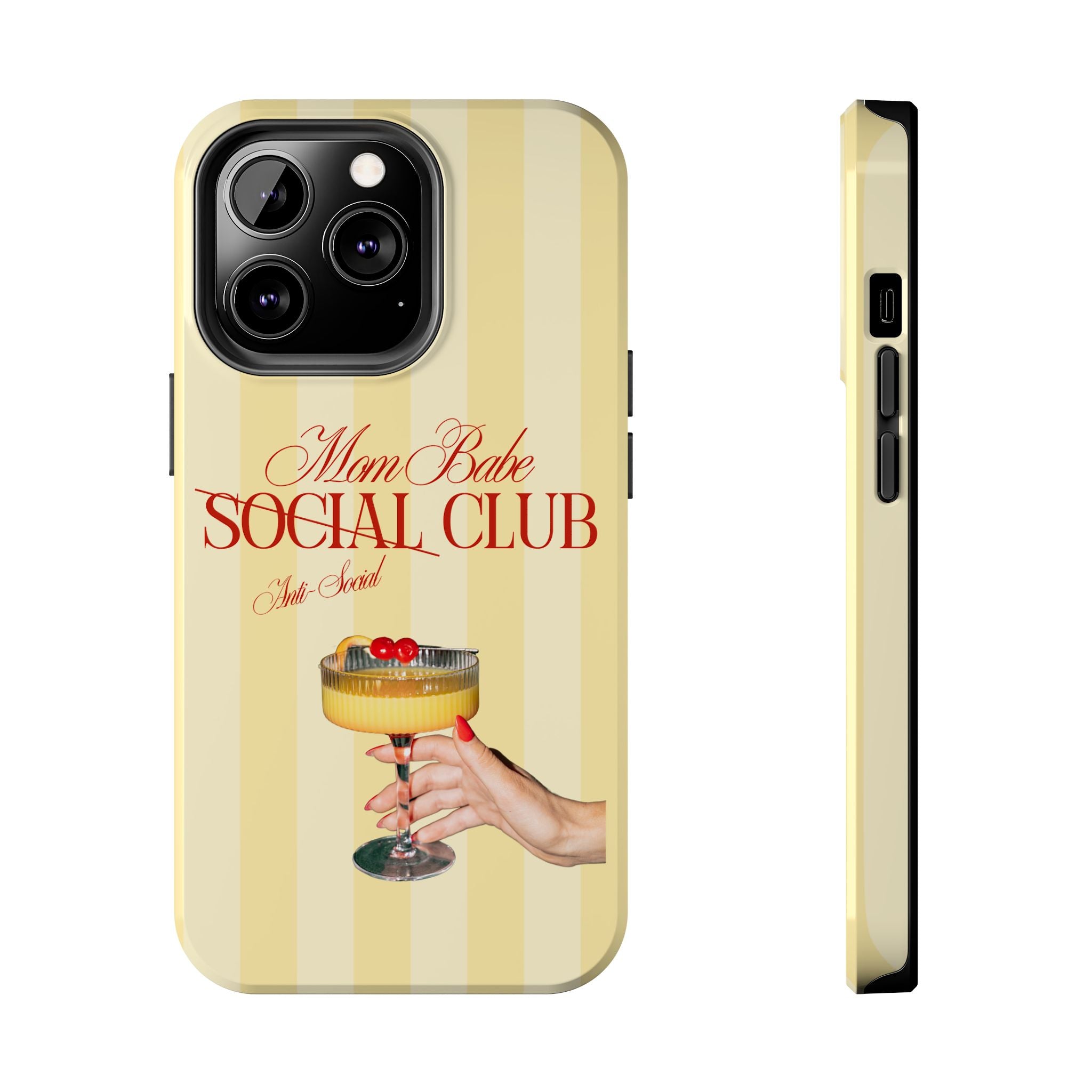 Mom Babe Anti-Social Club Tough Phone Case