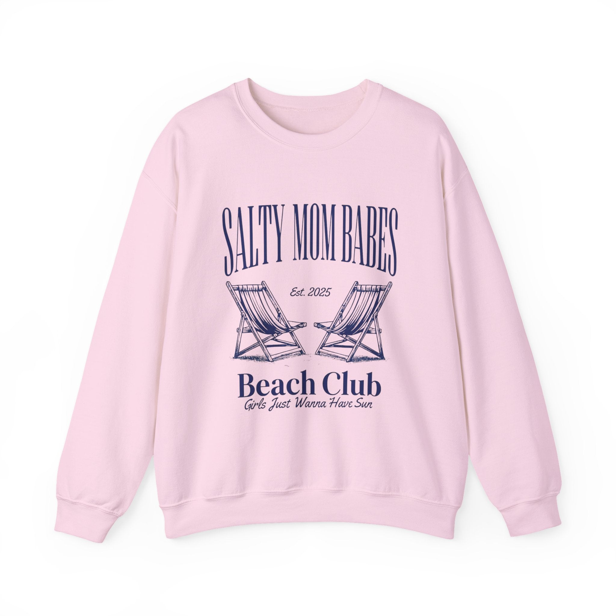 Salty Mom Babes Beach Club- Girls Just Wanna Have Sun Graphic Sweatshirt