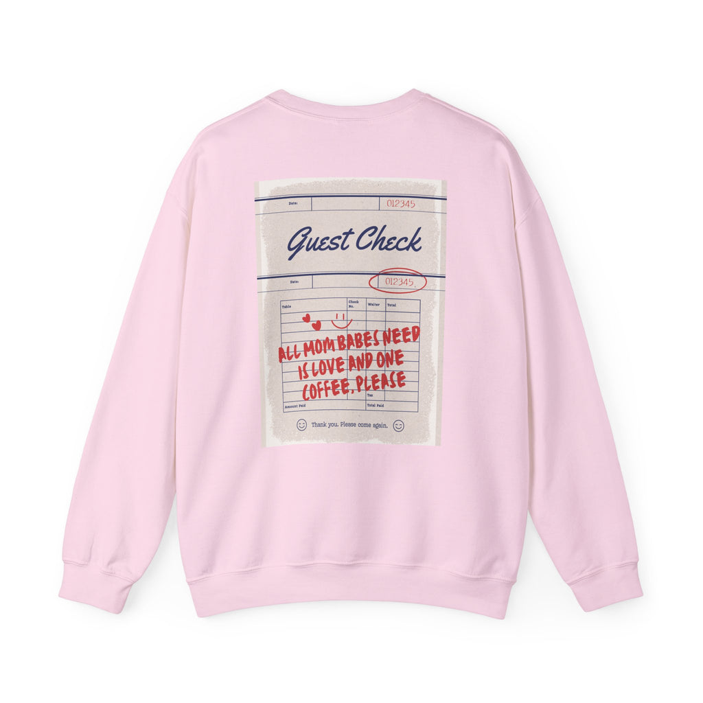All Mom Babes Need - Graphic Check Sweatshirt