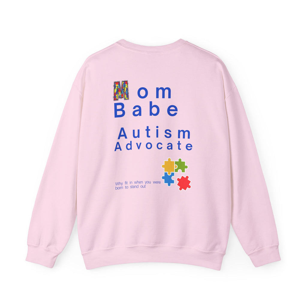 Mom Babe Autism Advocate - Graphic Sweatshirt