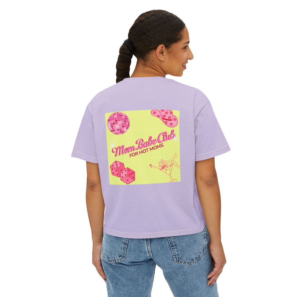 Mom Babe Club - For Hot Moms —  Pink Graphic Tee
