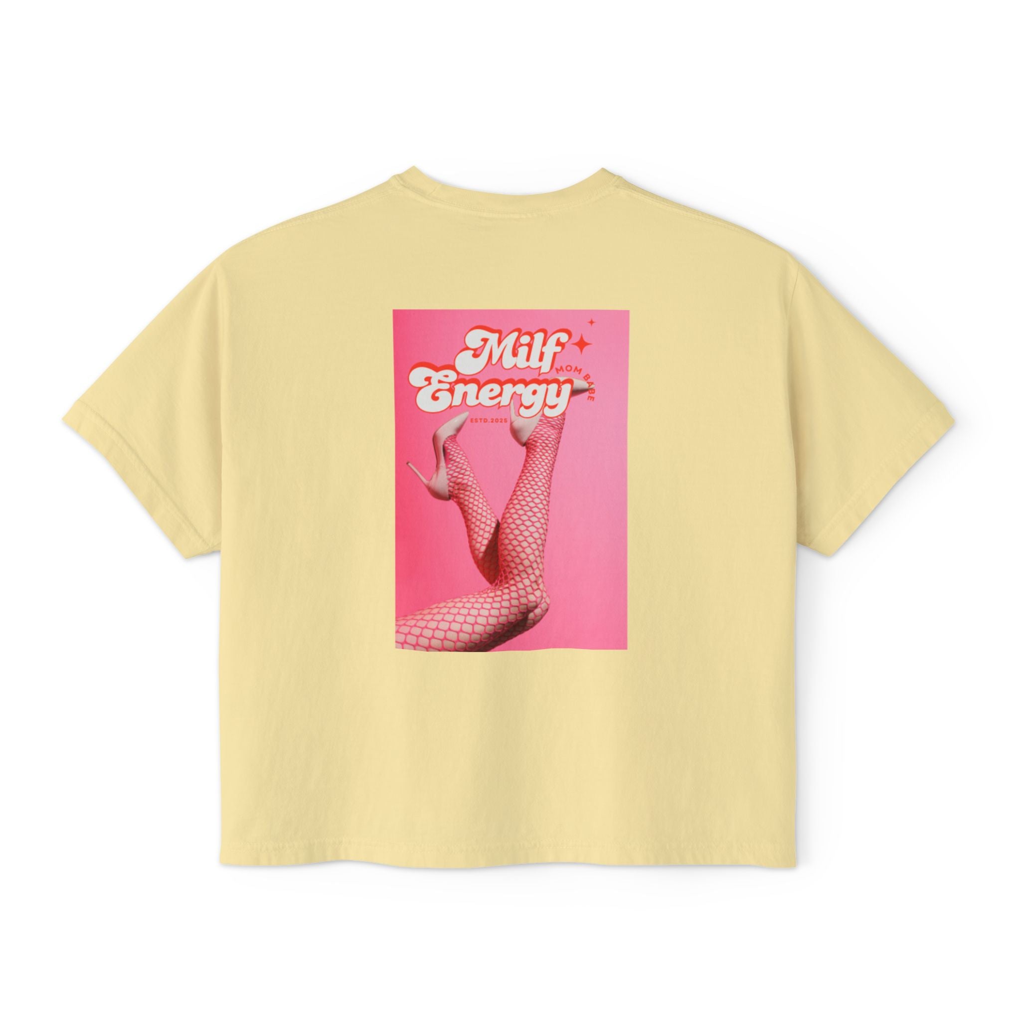 MILF Energy Mom Babe — Fishnet Graphic Tee