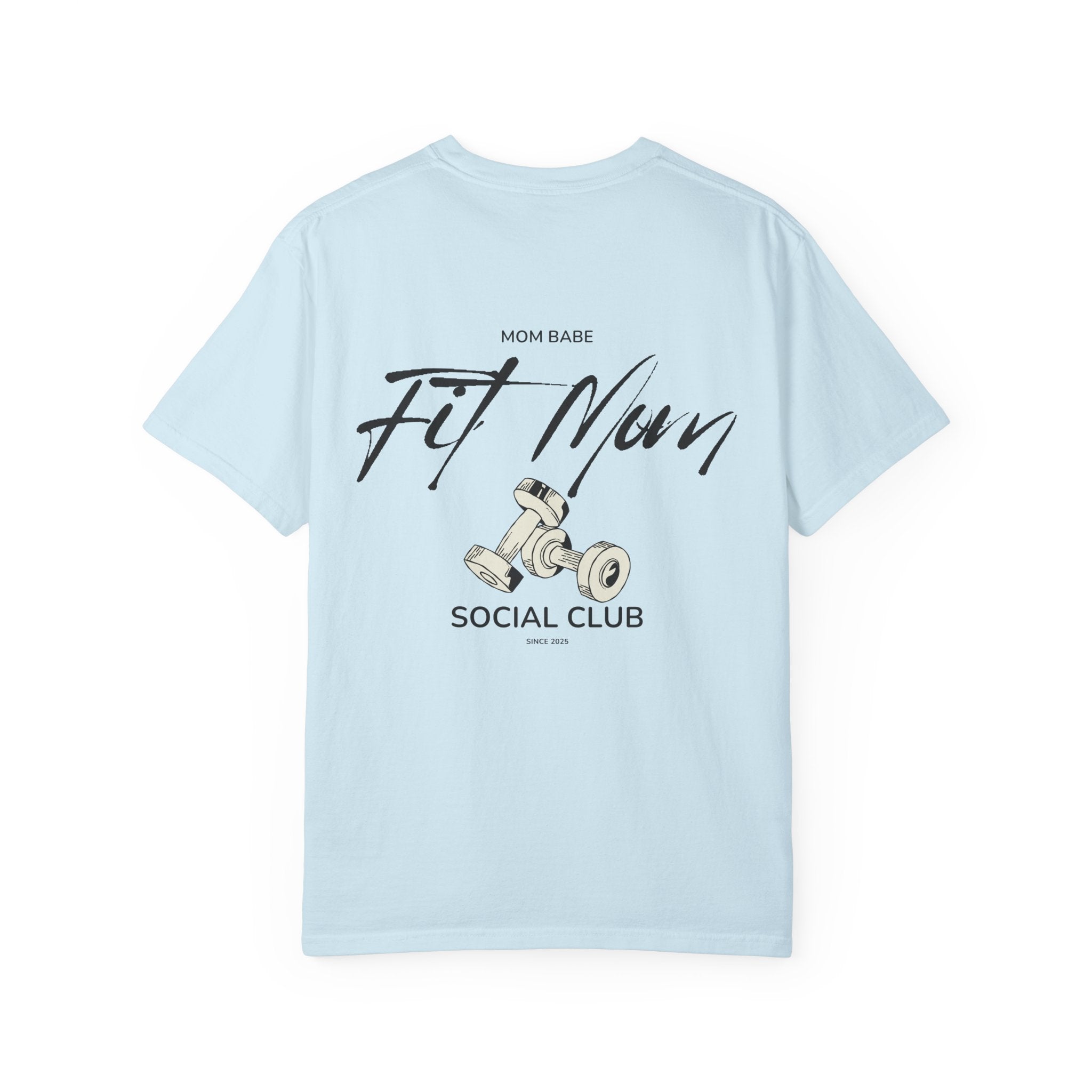 Fit Mom Social Club - Mom Babe Tee Black