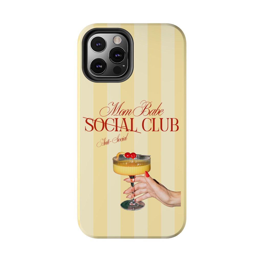 Mom Babe Anti-Social Club Tough Phone Case