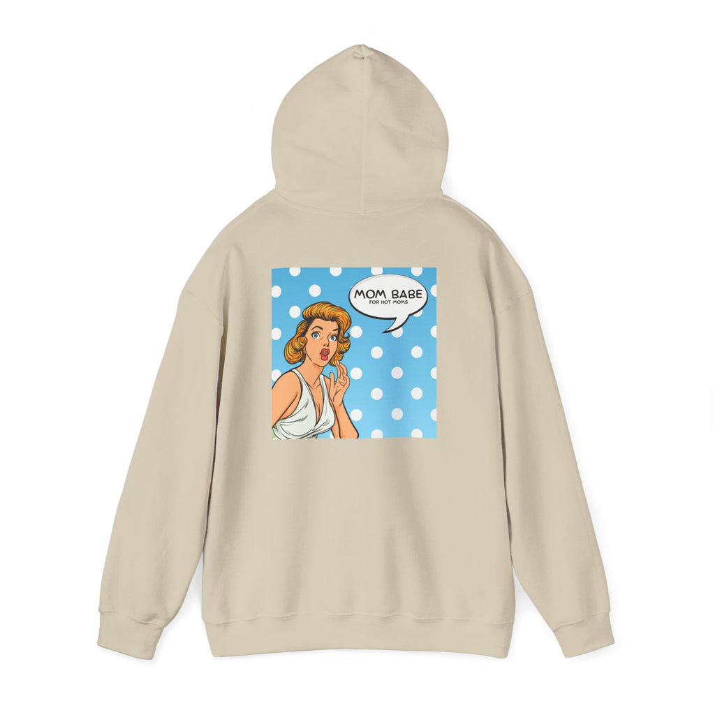 Mom Babe For Hot Moms - Retro Pop Art Graphic Hoodie