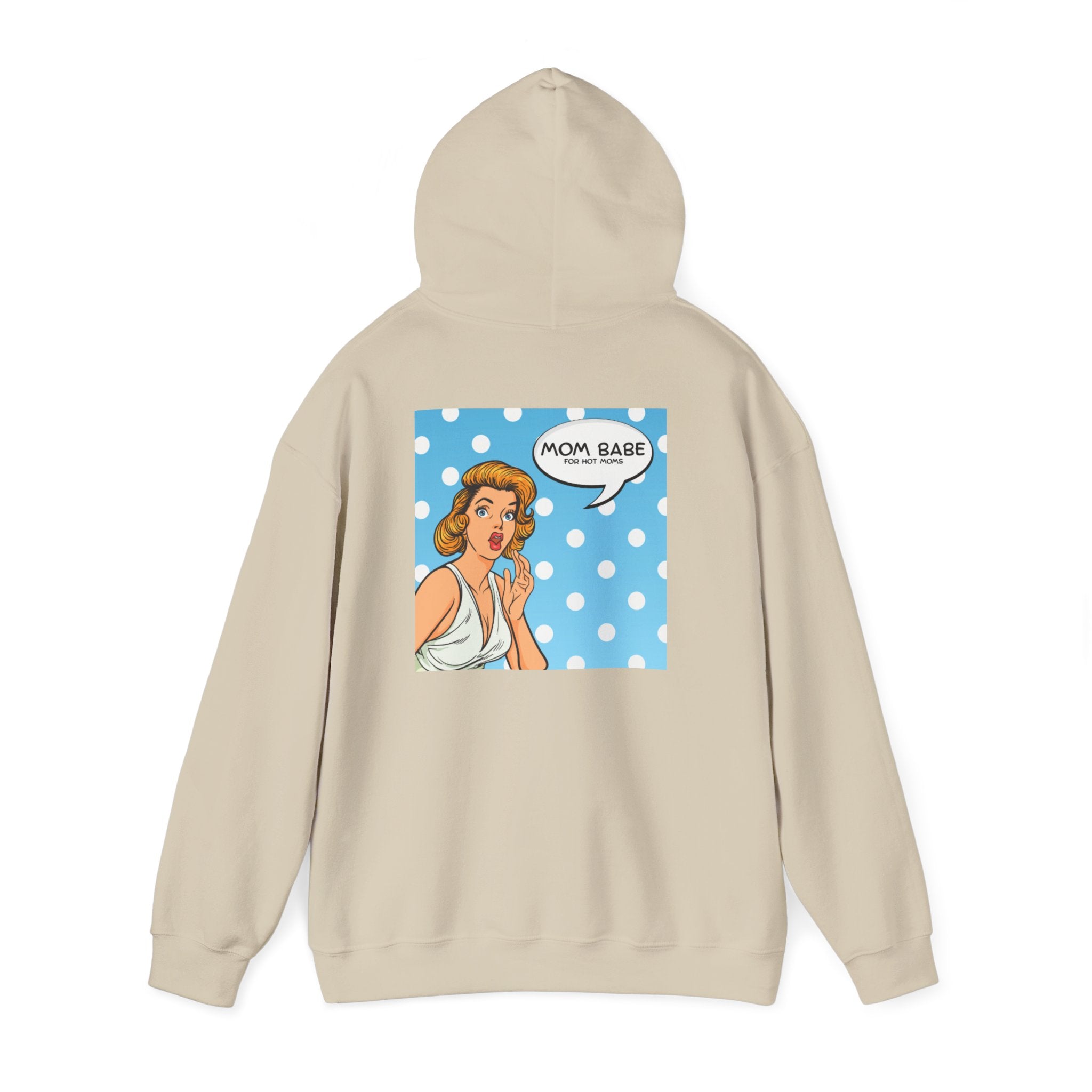 Mom Babe For Hot Moms - Retro Pop Art Graphic Hoodie
