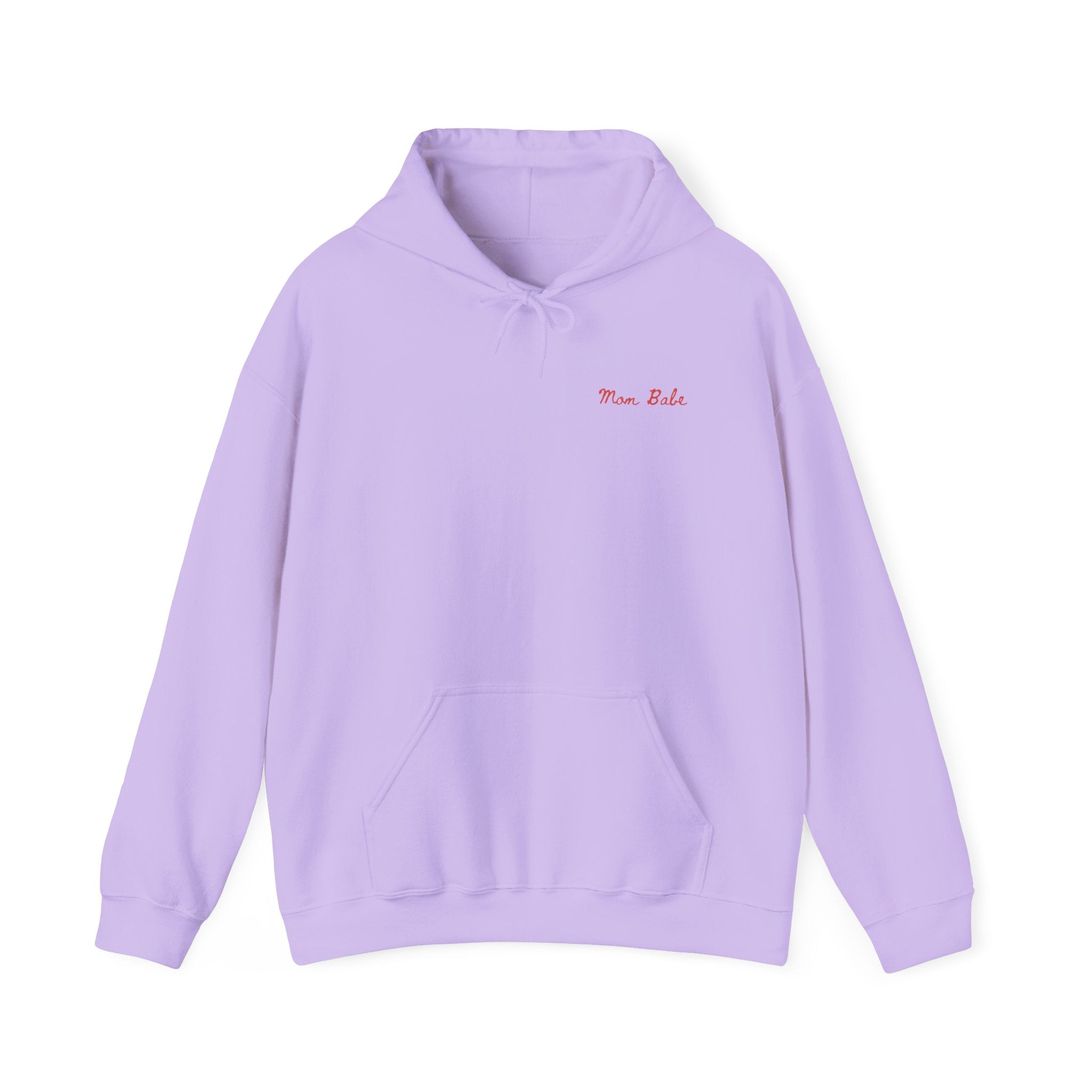 Mom Babe Cool Moms Club - Ruffled Heart Graphic Hoodie