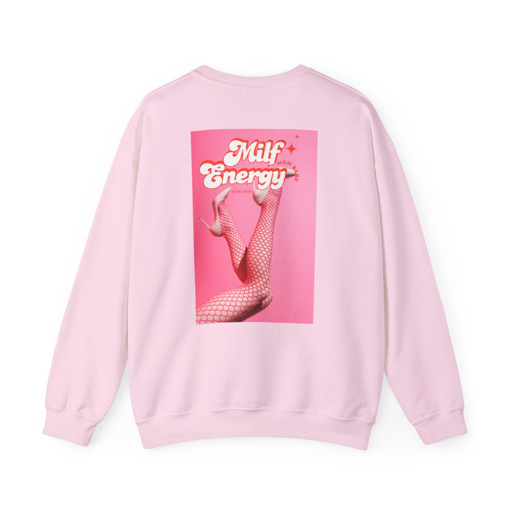 MILF Energy Mom Babe — Fishnet Graphic Sweatshirt