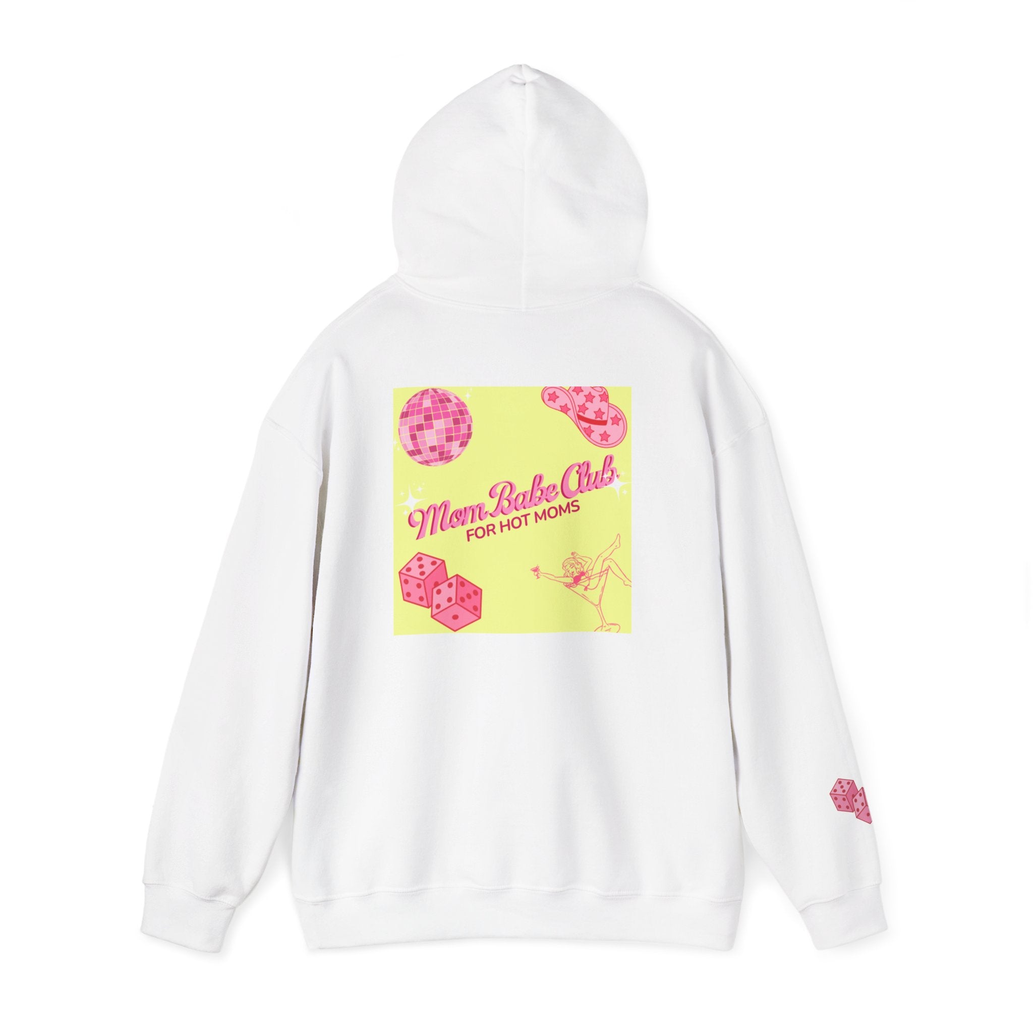 Mom Babe Club - For Hot Moms — Pink Graphic Hoodie