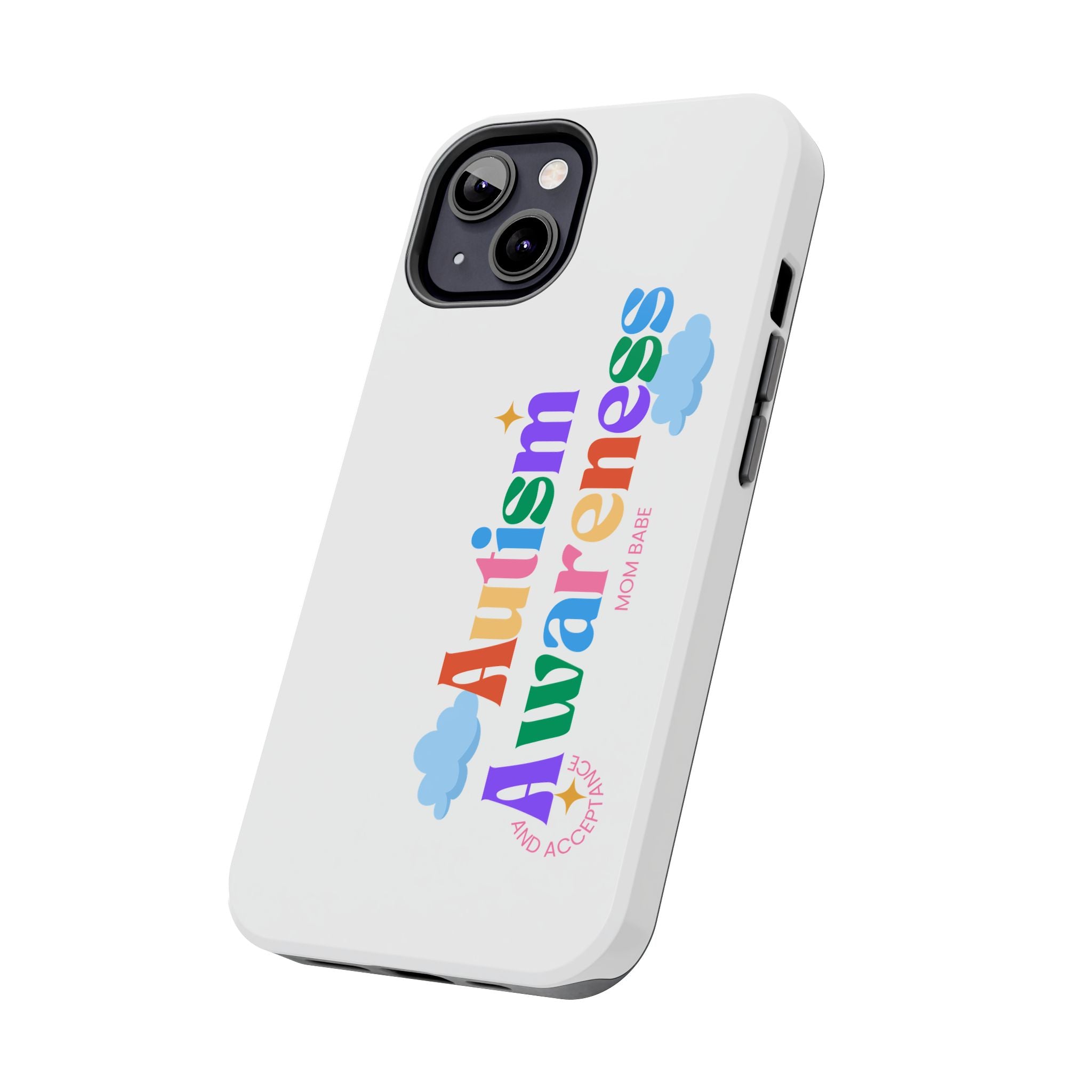 Copy of Autism Awareness and Acceptance — Checkered Heart Phone Case