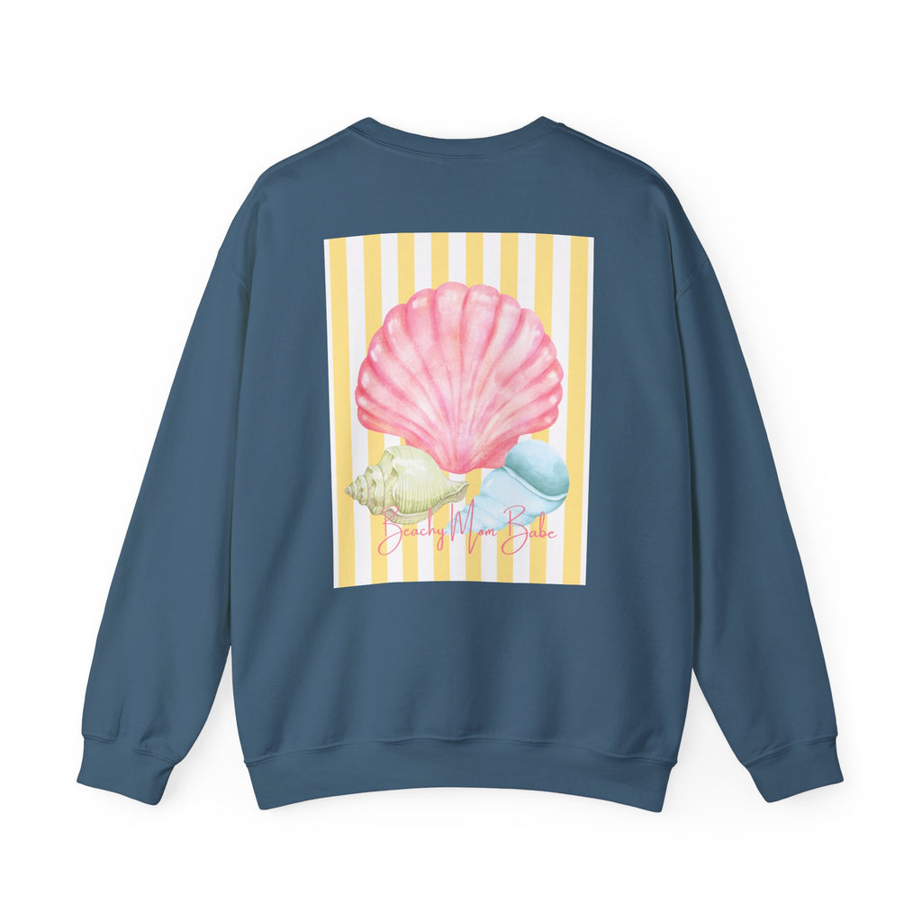 Beach Mom Babe - Pastel Shell Graphic Sweatshirt