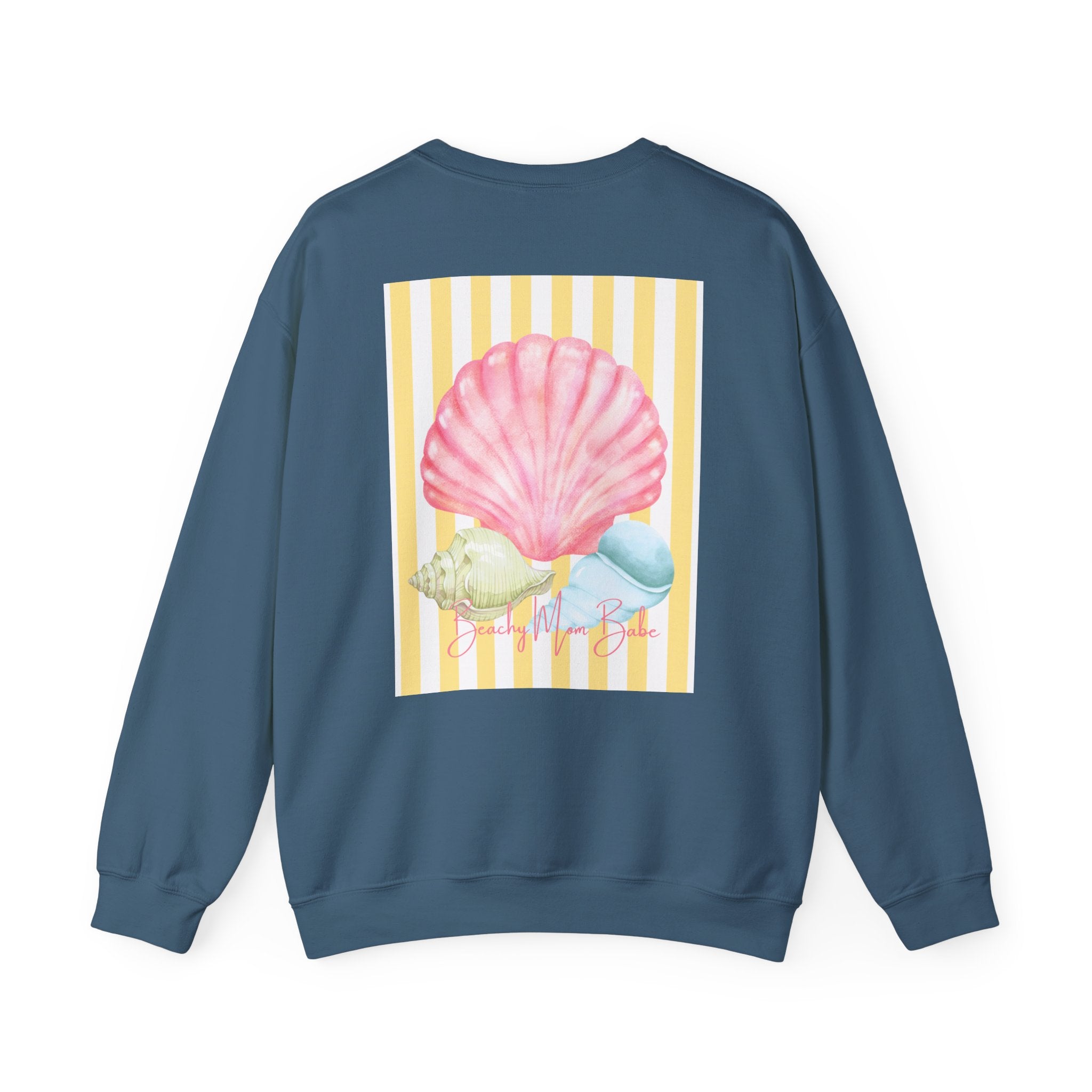 Beach Mom Babe - Pastel Shell Graphic Sweatshirt