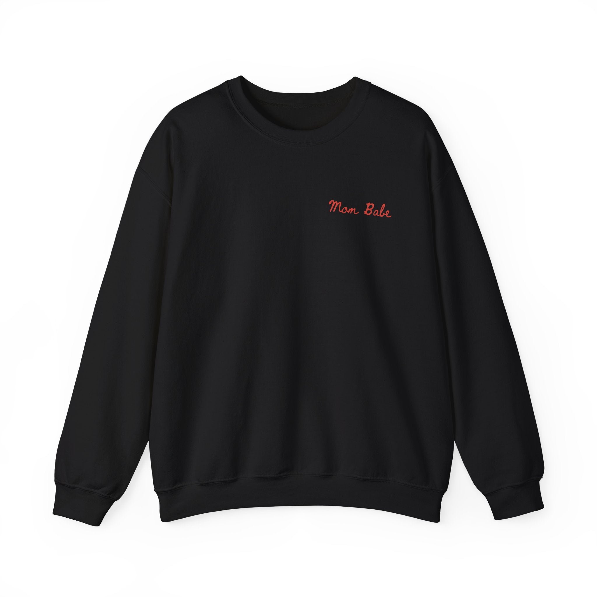 Mom Babe Cool Moms Club - Ruffled Heart Graphic Sweatshirt