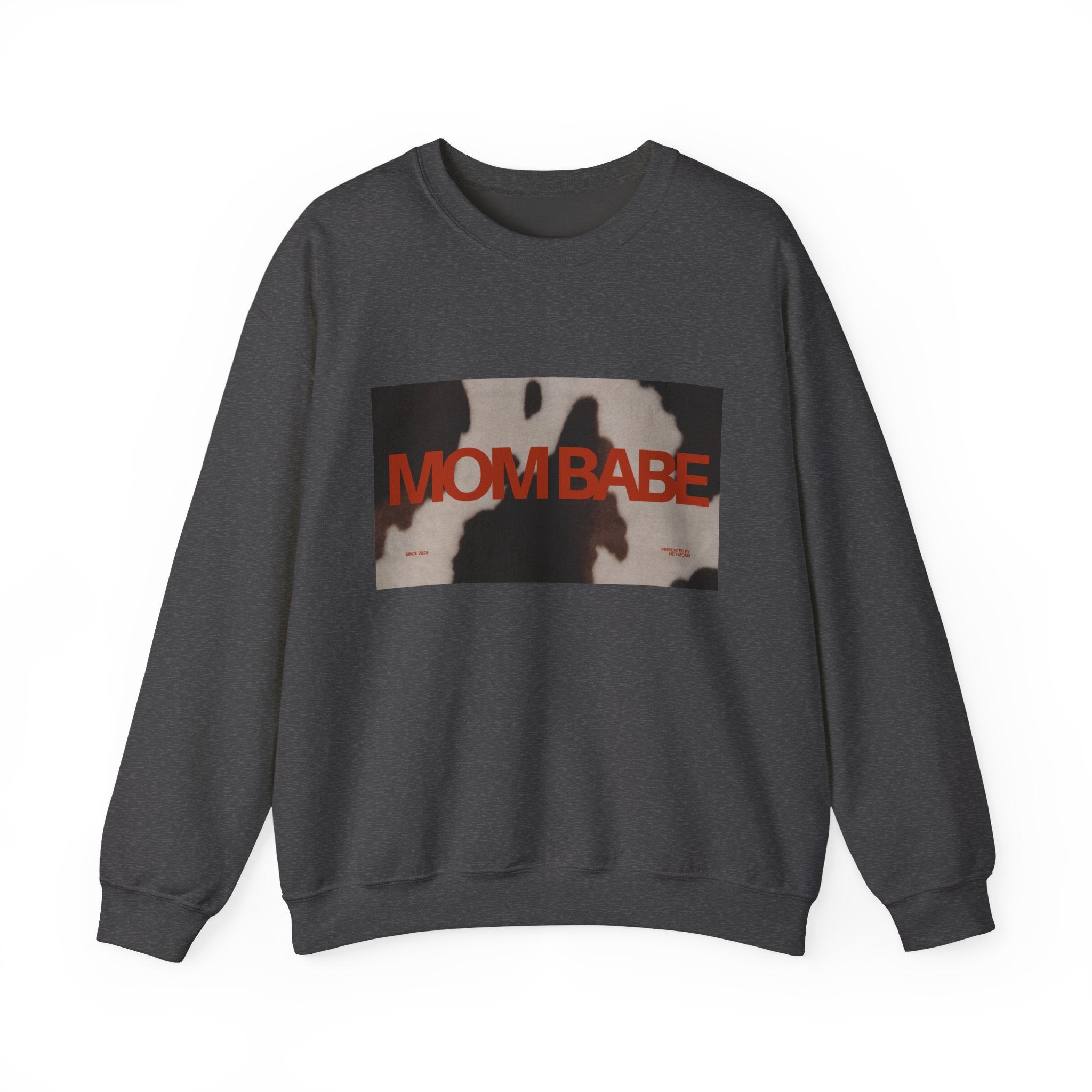 Mom Babe — Cowhide Graphic Sweatshirt