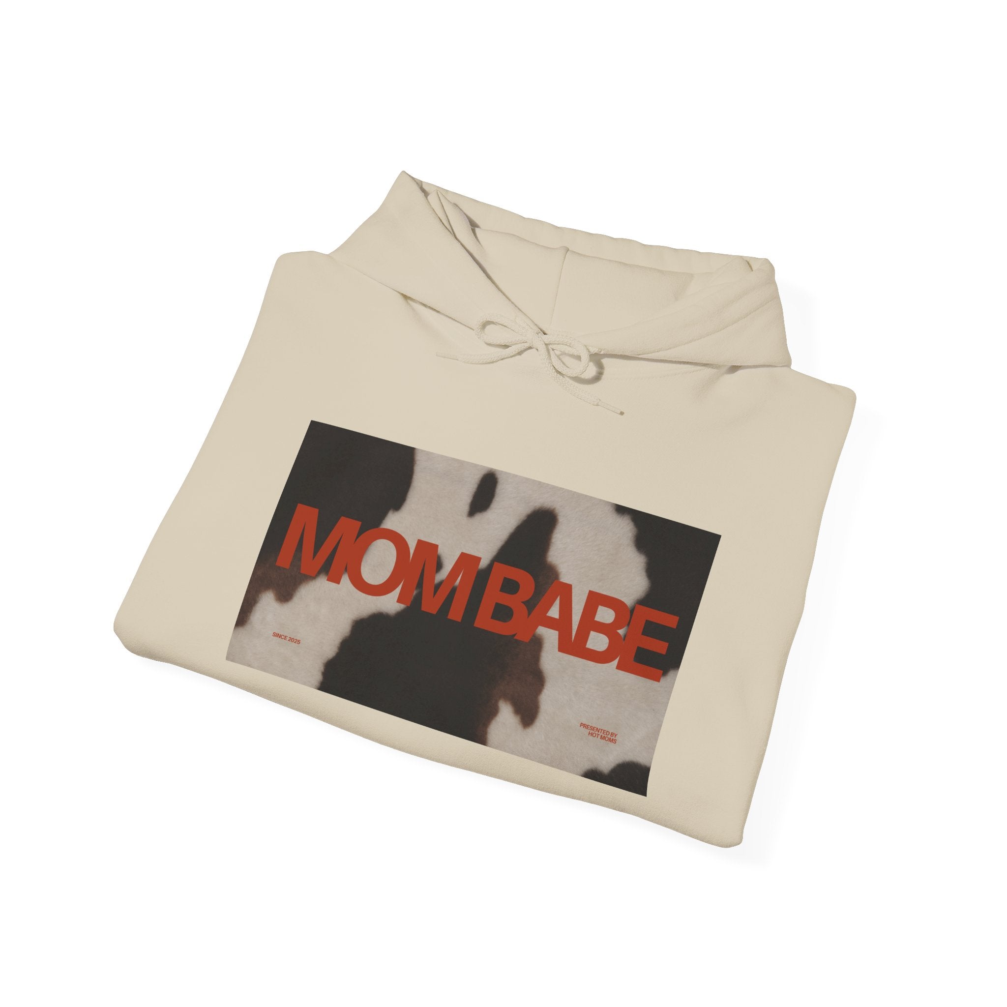 Mom Babe — Cowhide Graphic Hoodie