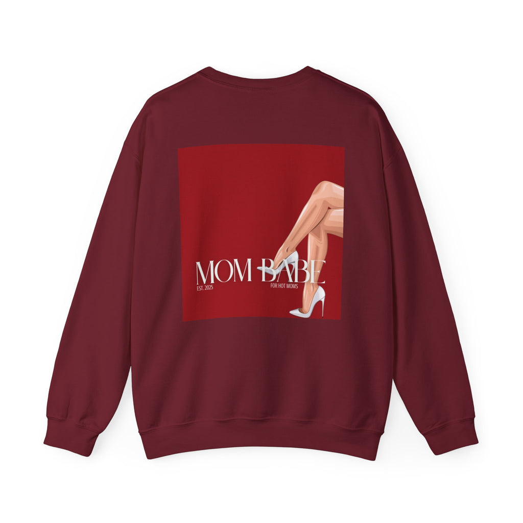 Mom Babe For Hot Moms - White Heels Graphic Sweatshirt