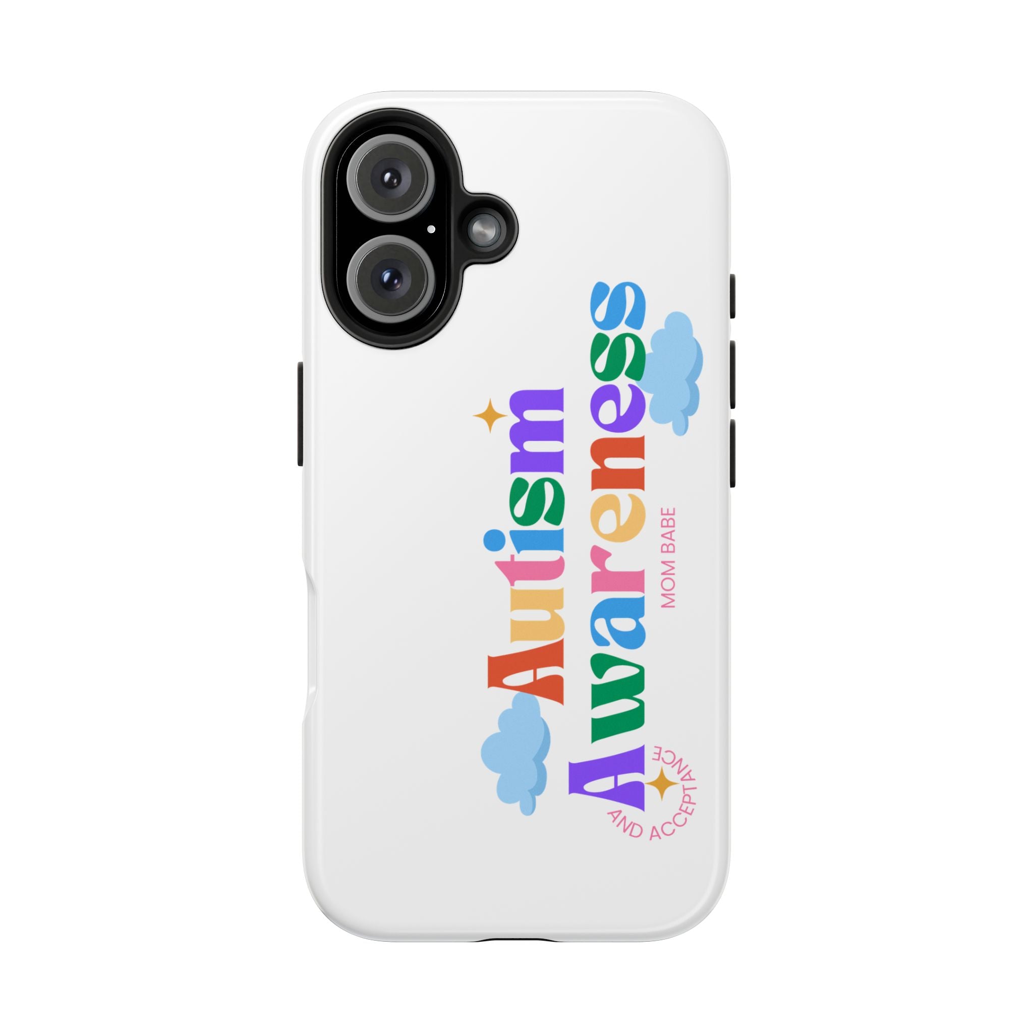 Copy of Autism Awareness and Acceptance — Checkered Heart Phone Case