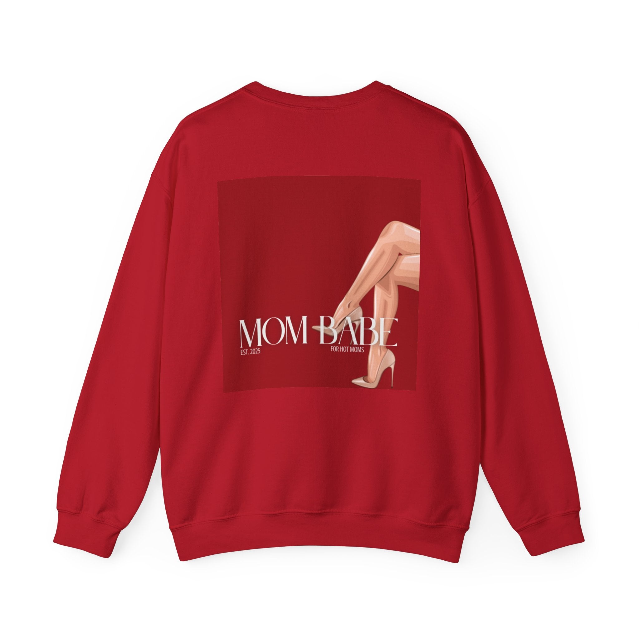 Mom Babe For Hot Moms - Beige Heels Graphic Sweatshirt