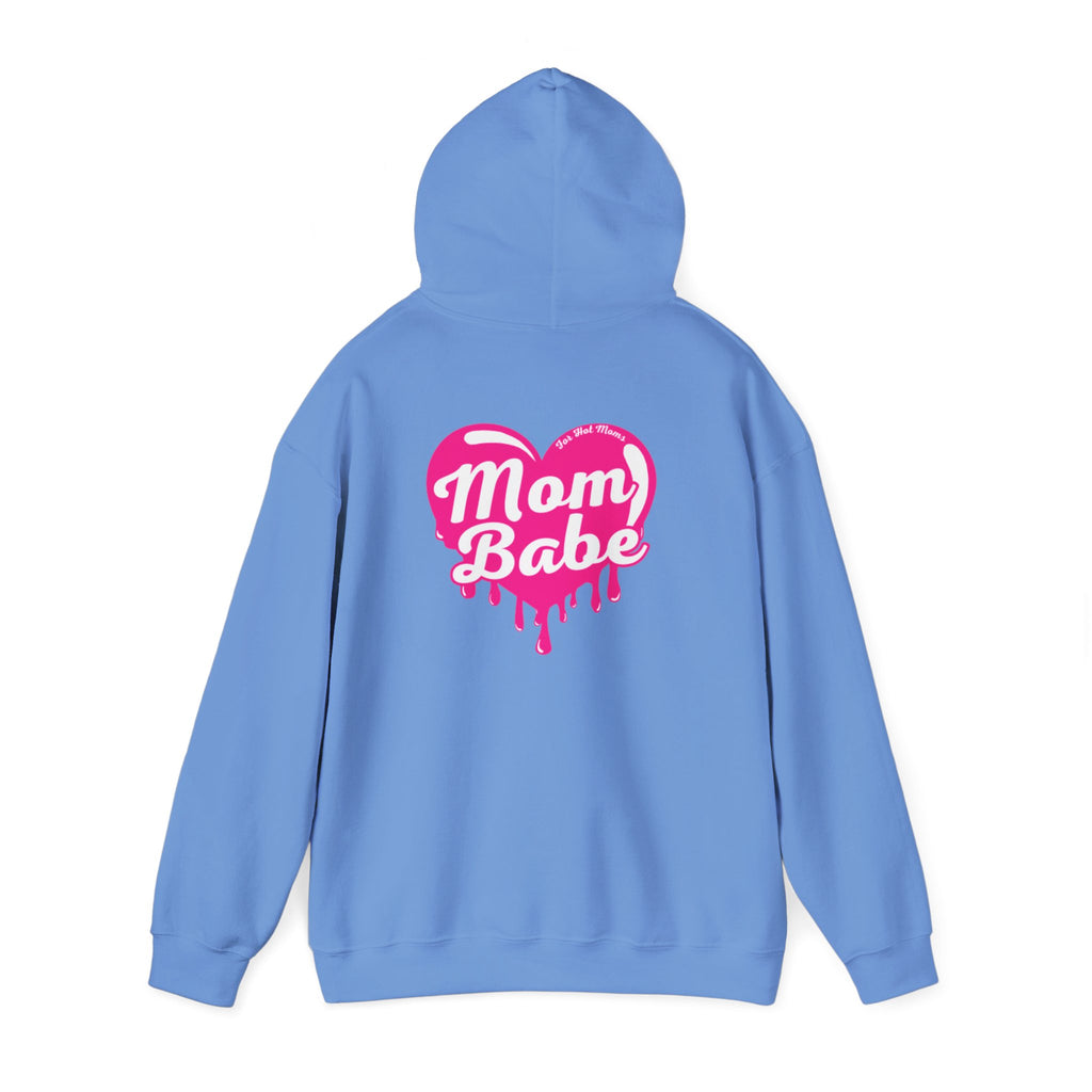 Mom Babe For Hot Moms — Pink Heart Drip Graphic Hoodie